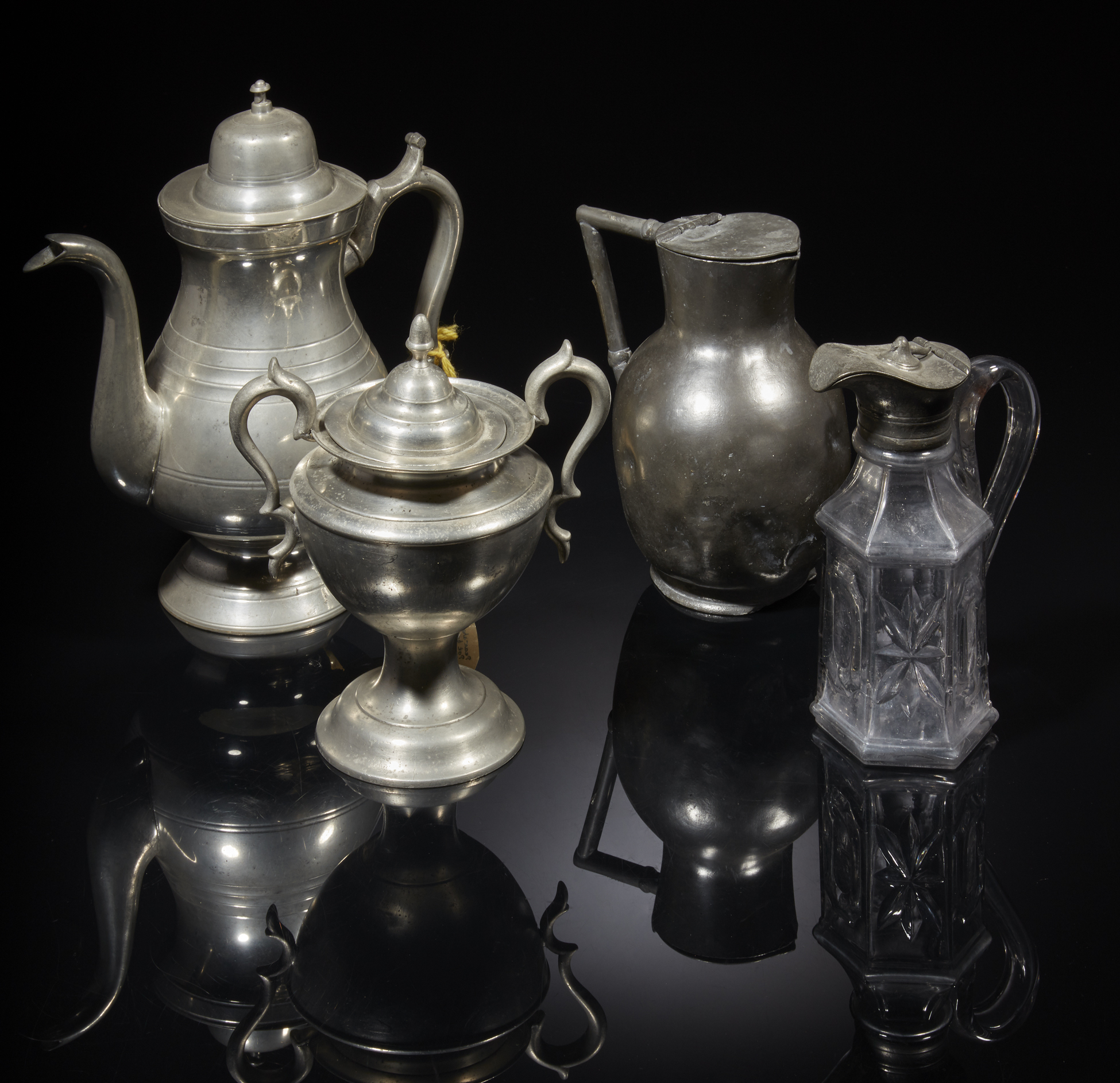 Four Pewter Items Witherell's Auction House