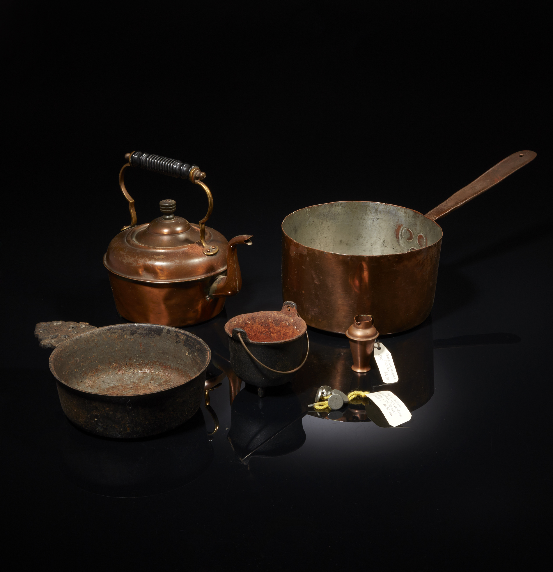 Assorted Copper & Cast Iron Items Witherell's Auction House