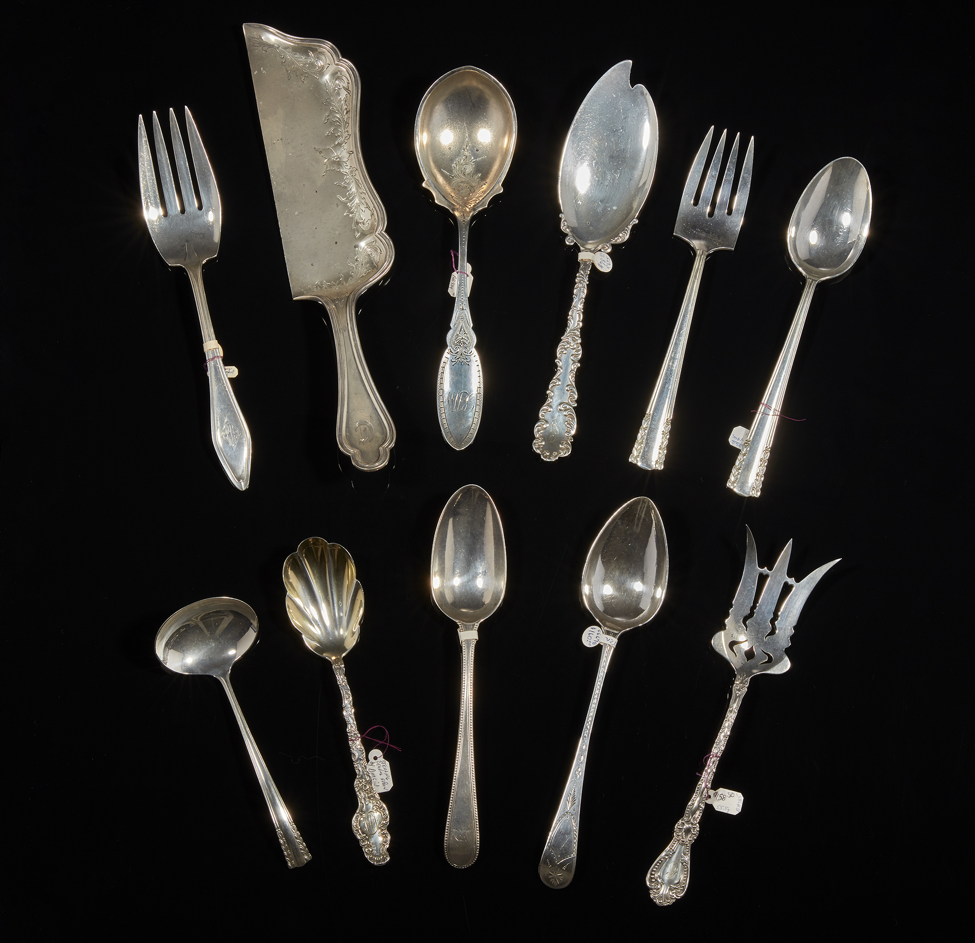 Assorted Sterling Silver Serving Pieces Witherell's Auction House