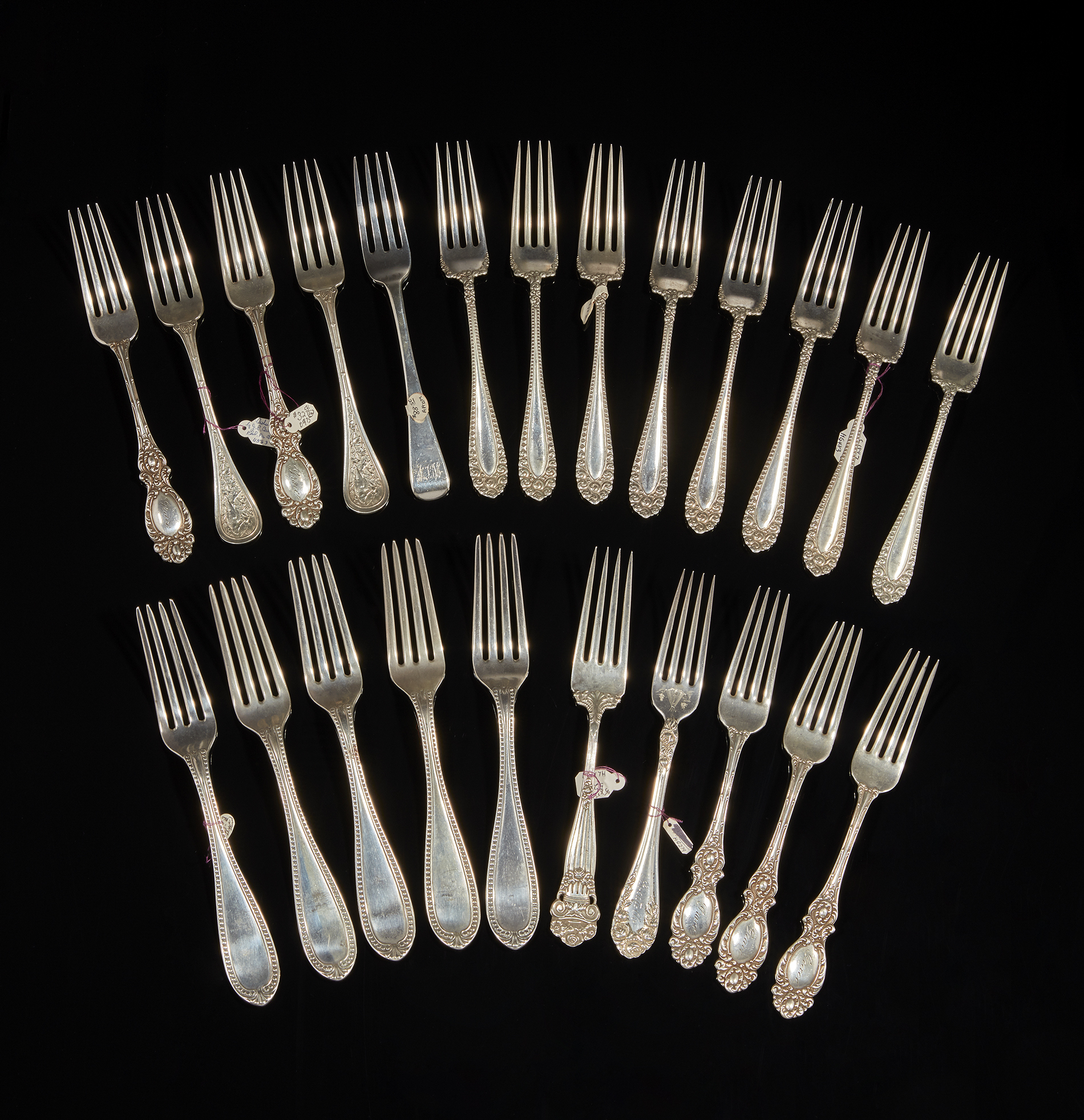 Assorted Sterling Silver Forks Witherell's Auction House