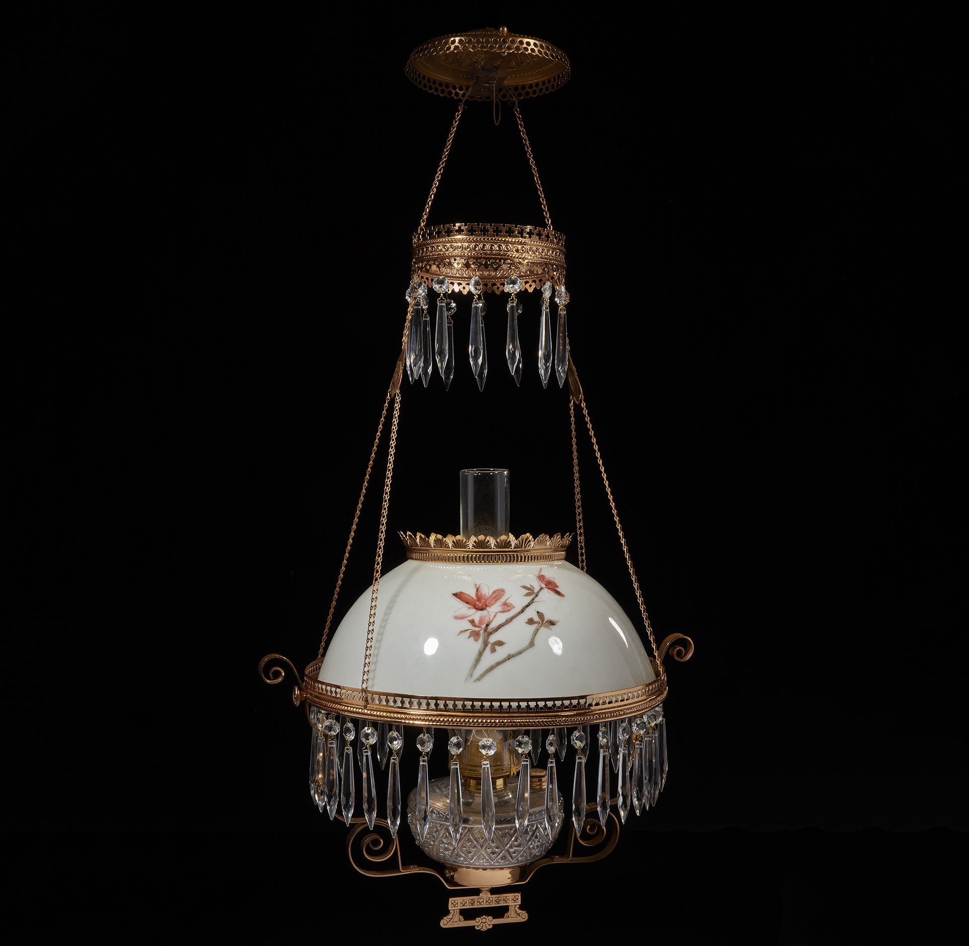 Hanging Kerosene Lamp Witherell's Auction House