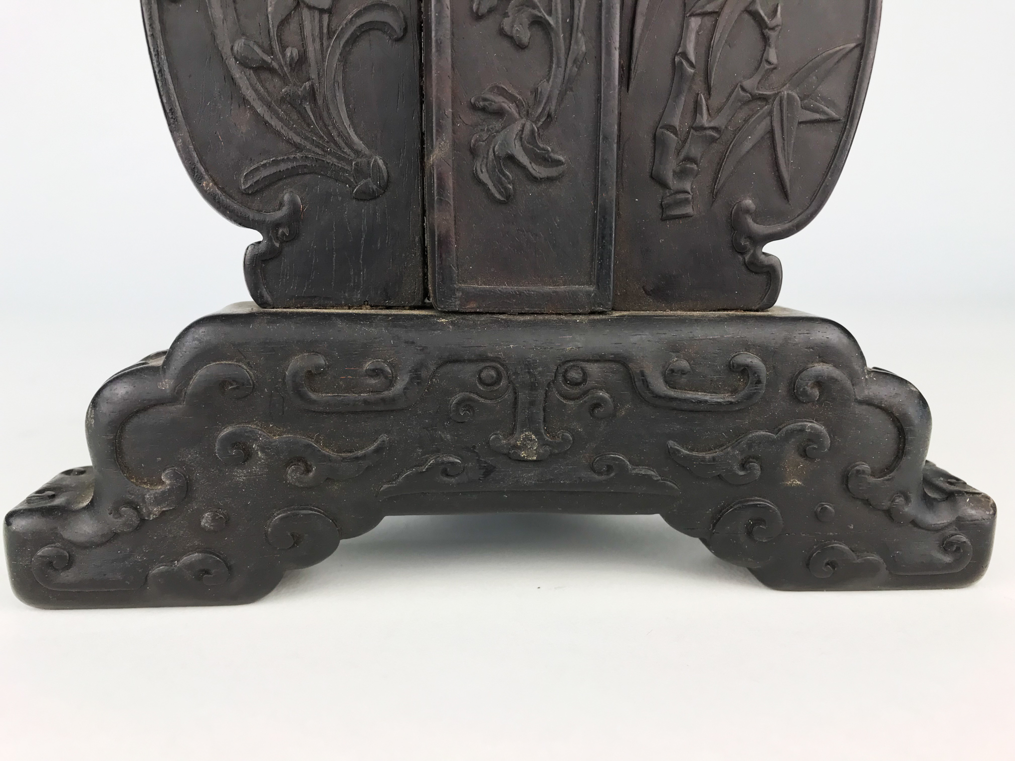 Chinese Carved Wood Stand Witherell's Auction House