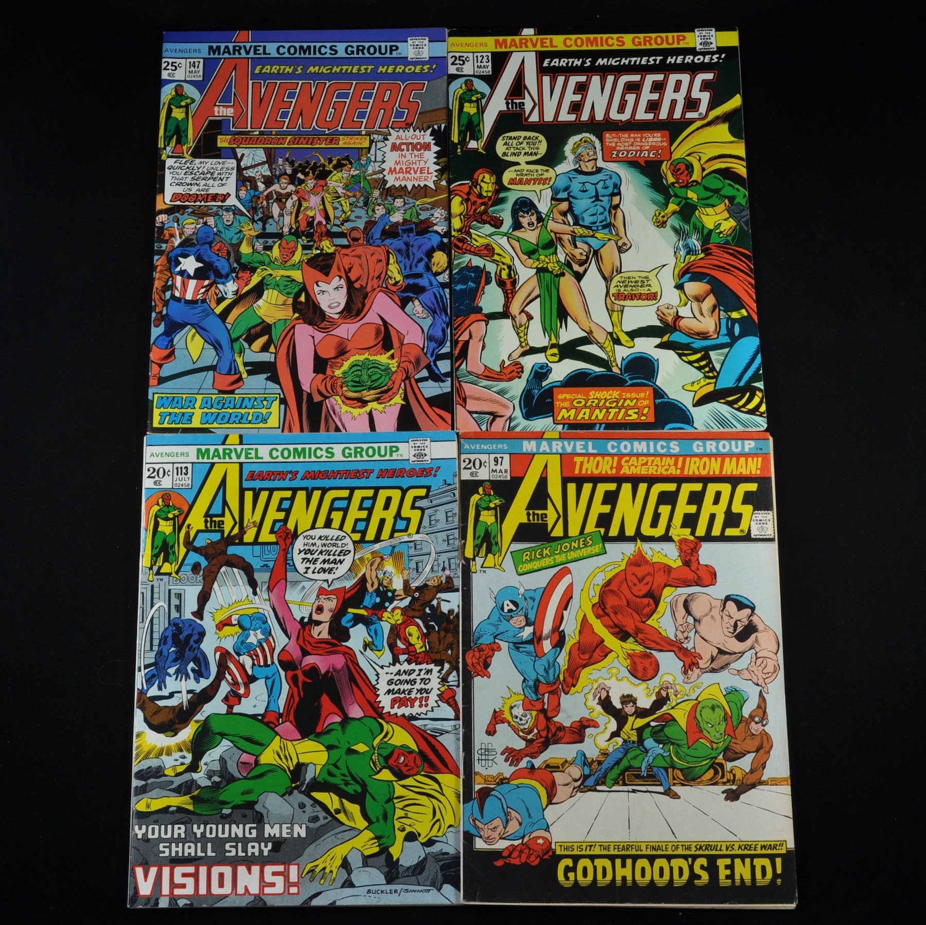Marvel's Avengers Comic Collection (19651976) Group of ThirtyOne
