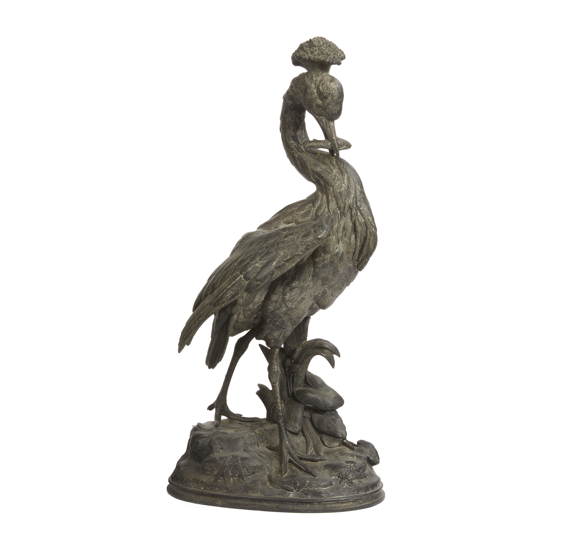 Spelter Sculpture, Alphonse Alexandre Arson (18221882), "Crested Marsh
