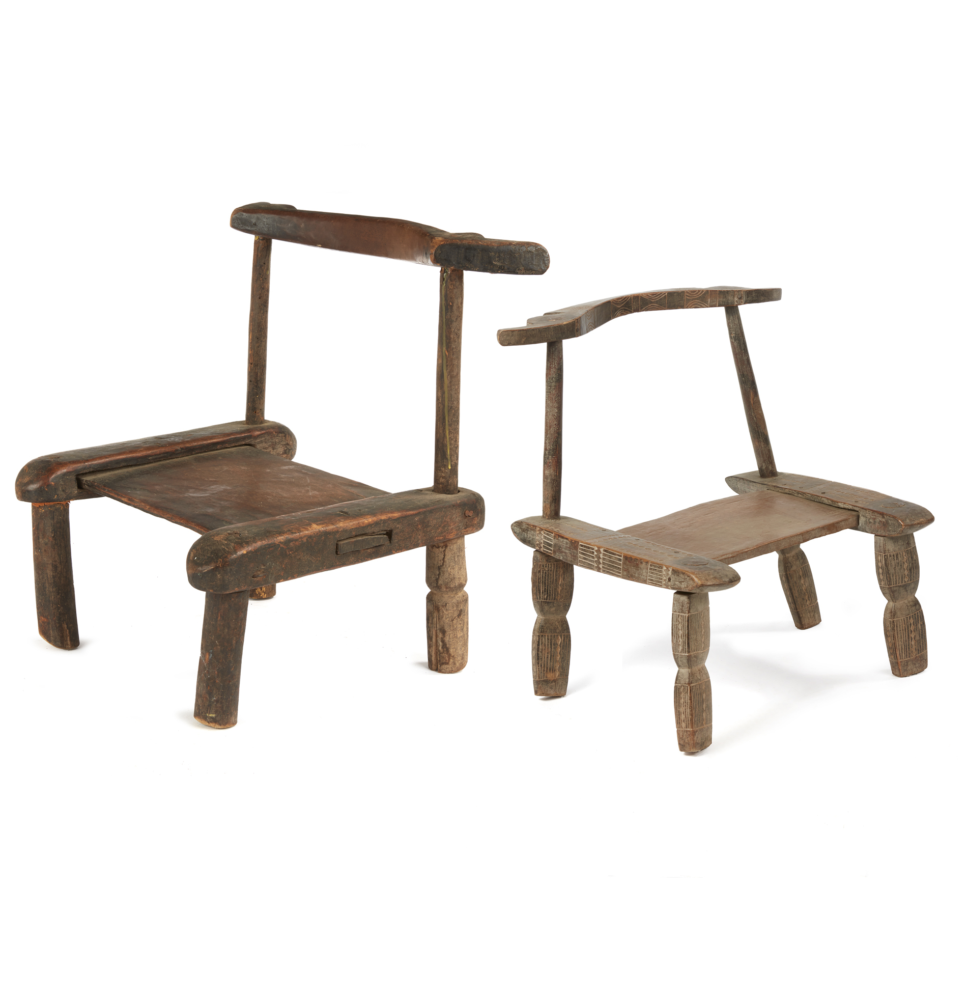 Two West African Chairs Witherell's Auction House