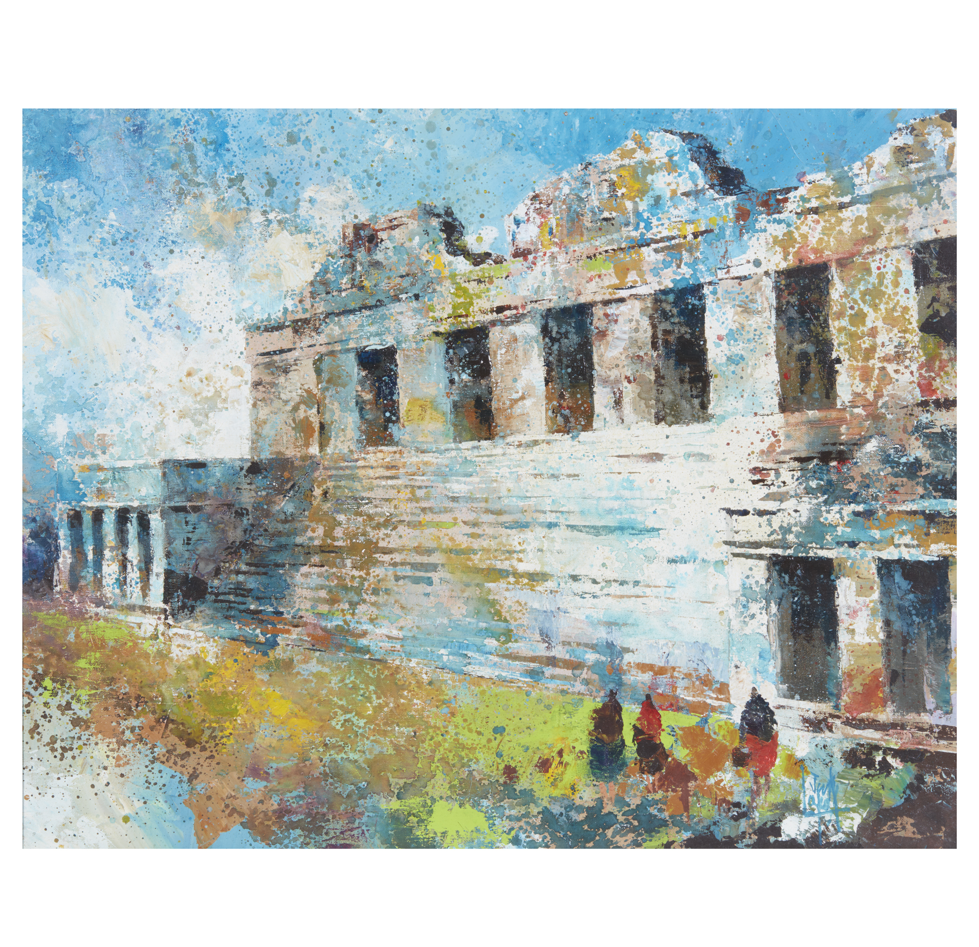 Jack Laycox (19211984), Painting, "Ruins Near Cuzco" Witherell's