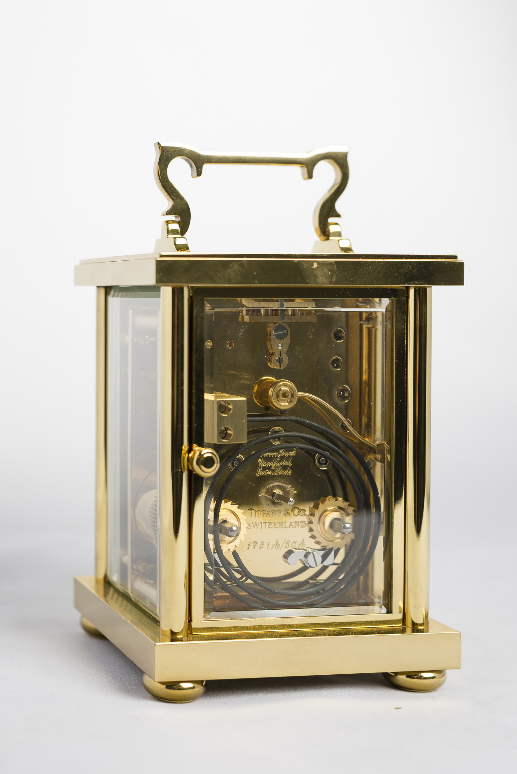 Tiffany and Co. Brass Carriage Clock (Striking) Witherell's Auction House