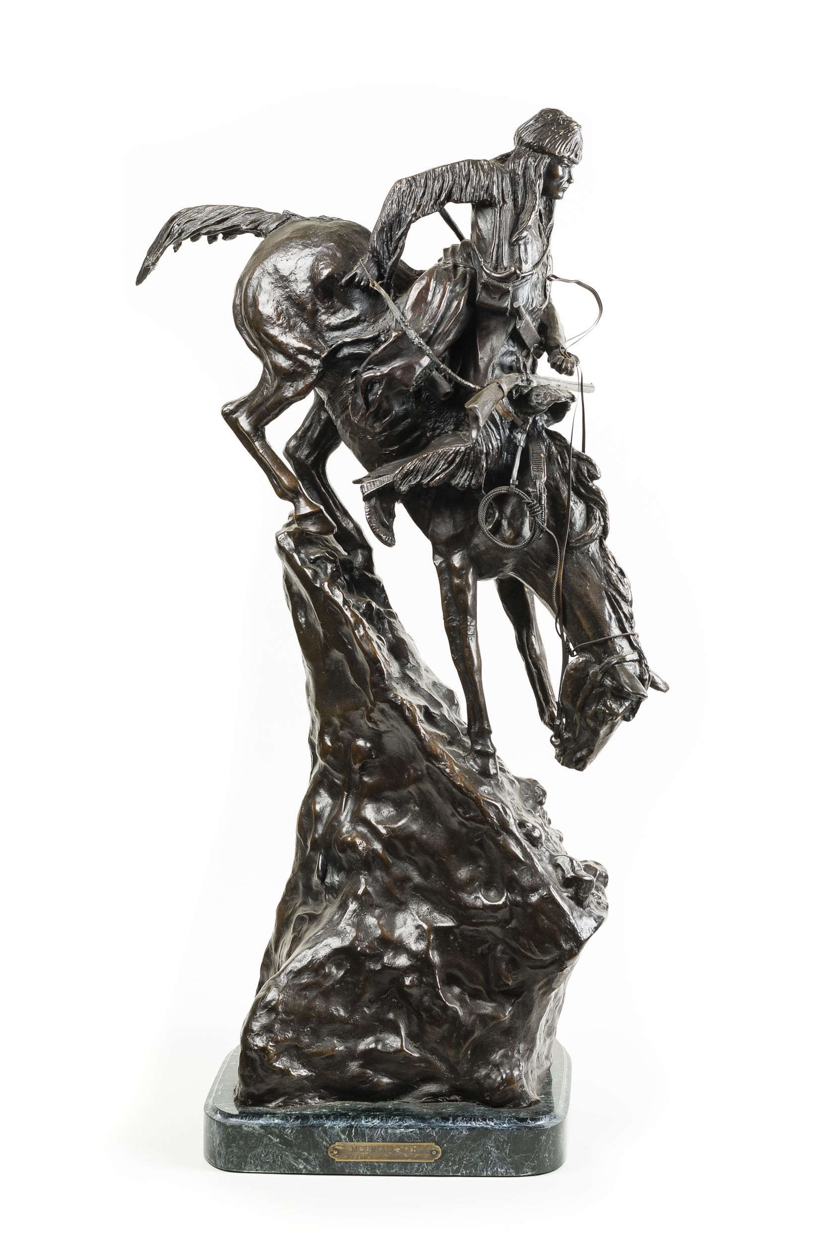 Frederick Remington "Mountain Man," Reproduction Bronze Witherell's