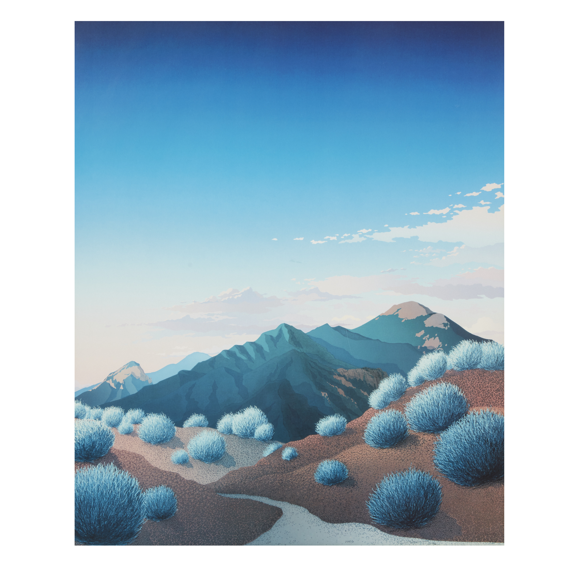 Doug West (b. 1947), Serigraph, "Taos" Witherell's Auction House