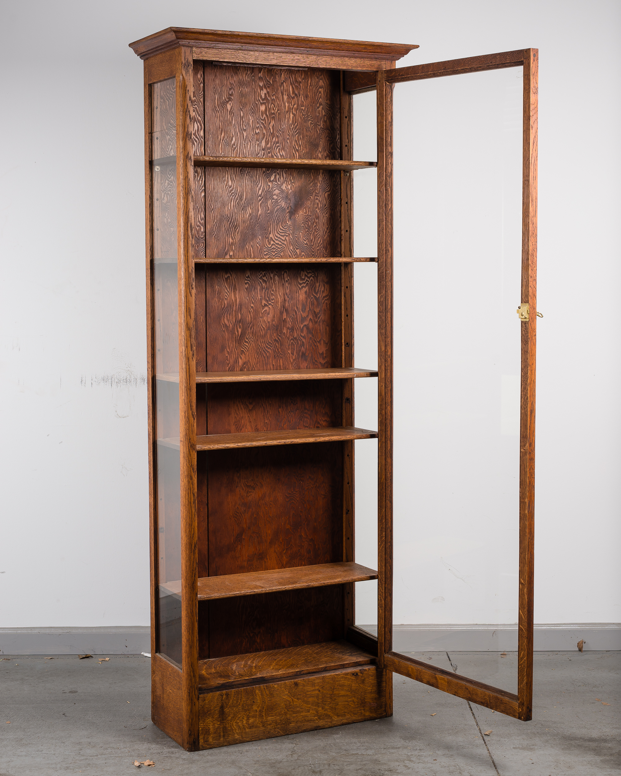 Oak Book/Display Case Witherell's Auction House