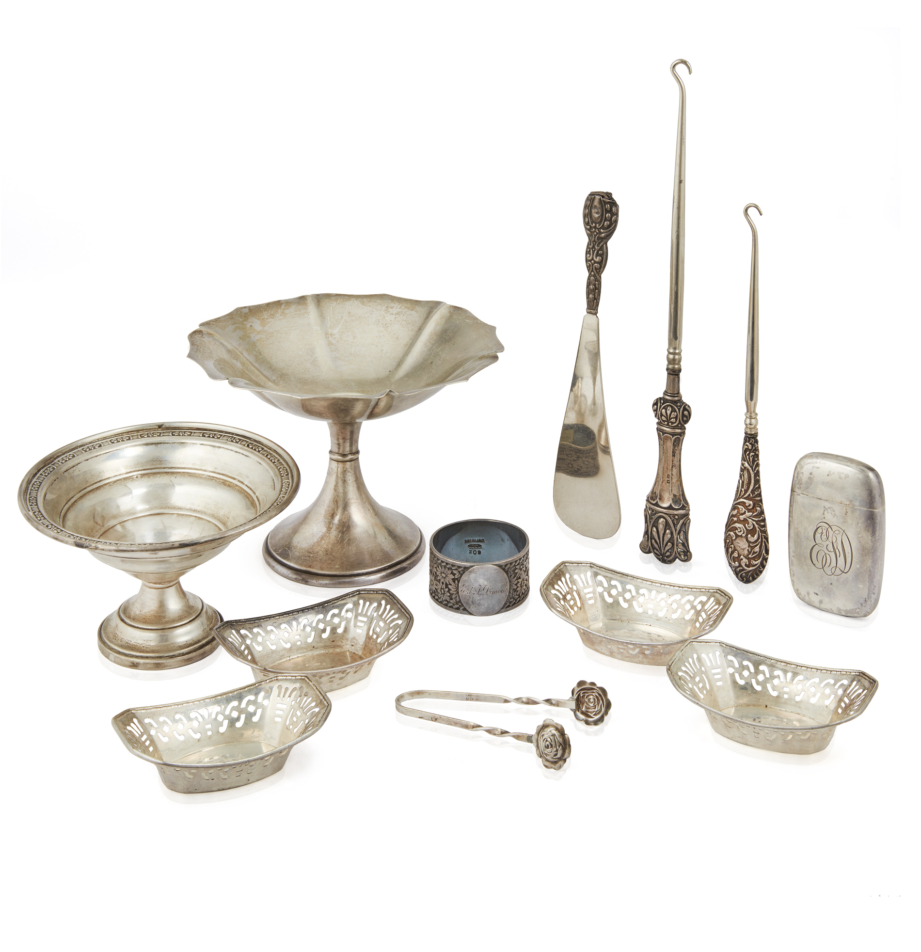 Asourted Sterling Silver Hollow Ware, 10.29 weighble troy oz