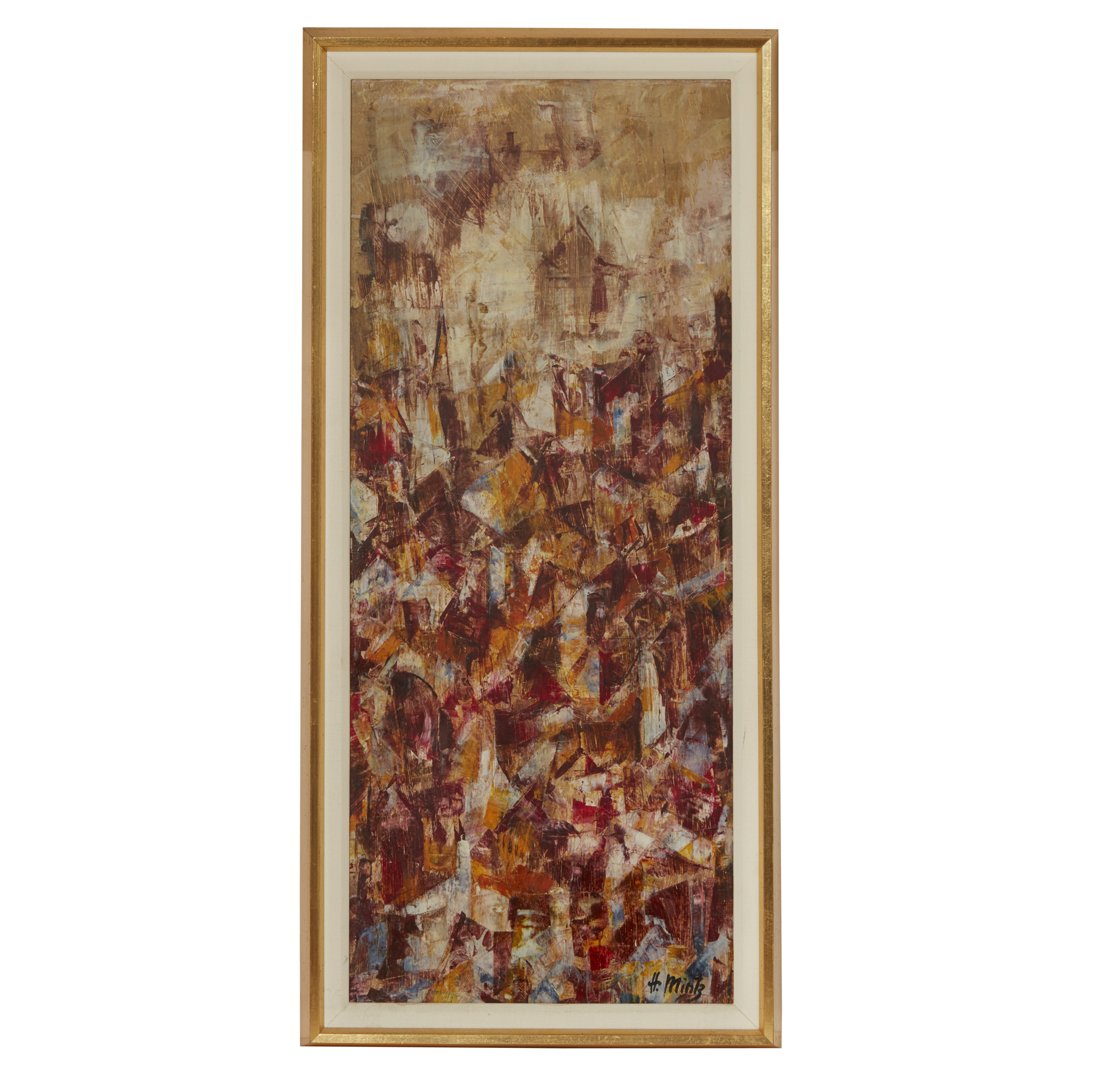 Hary Mintz ( Abstract H Painting 250 500 ) Witherell's Auction House