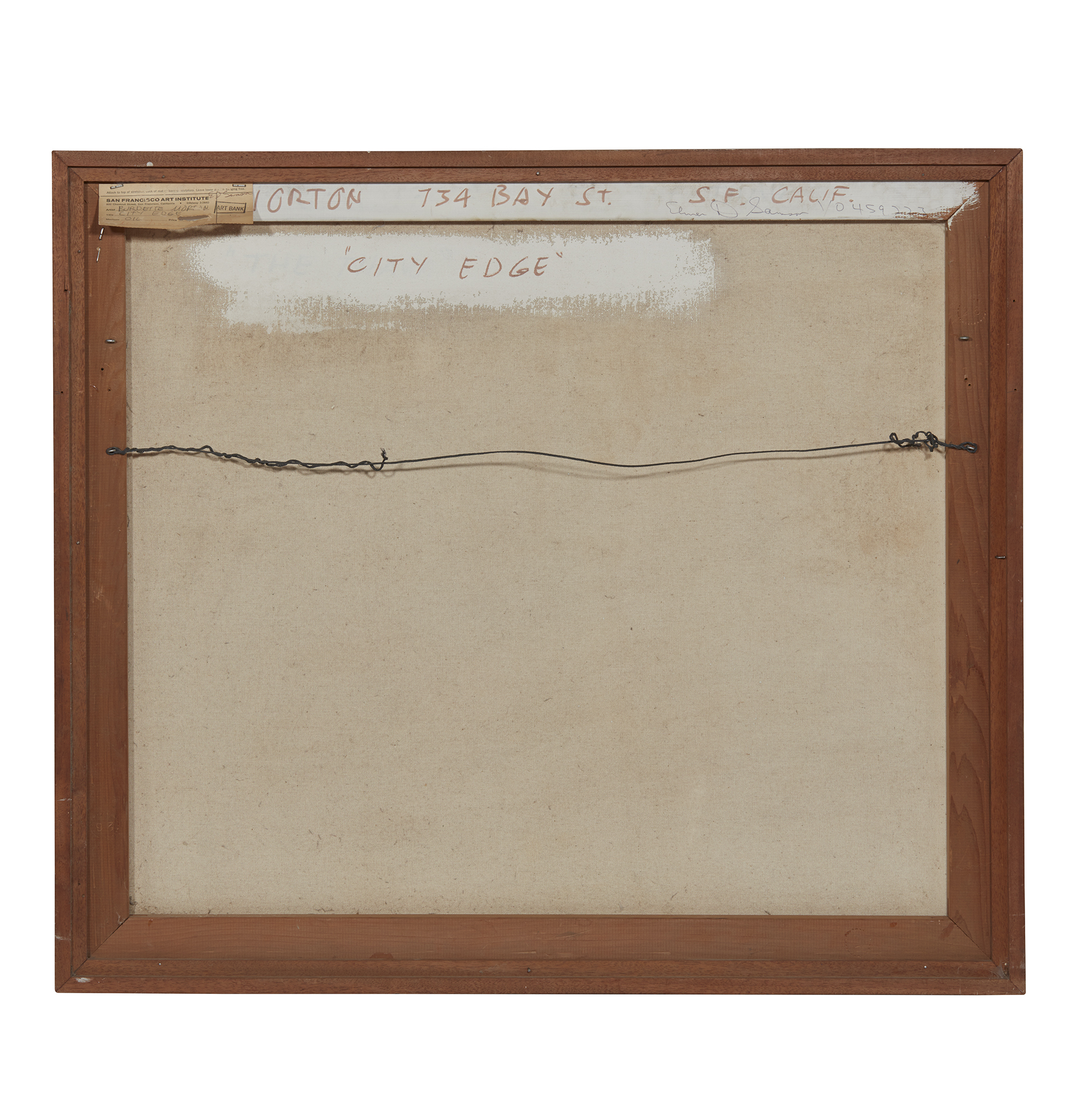 Burdette Morton, Painting, "City Edge" Witherell's Auction House