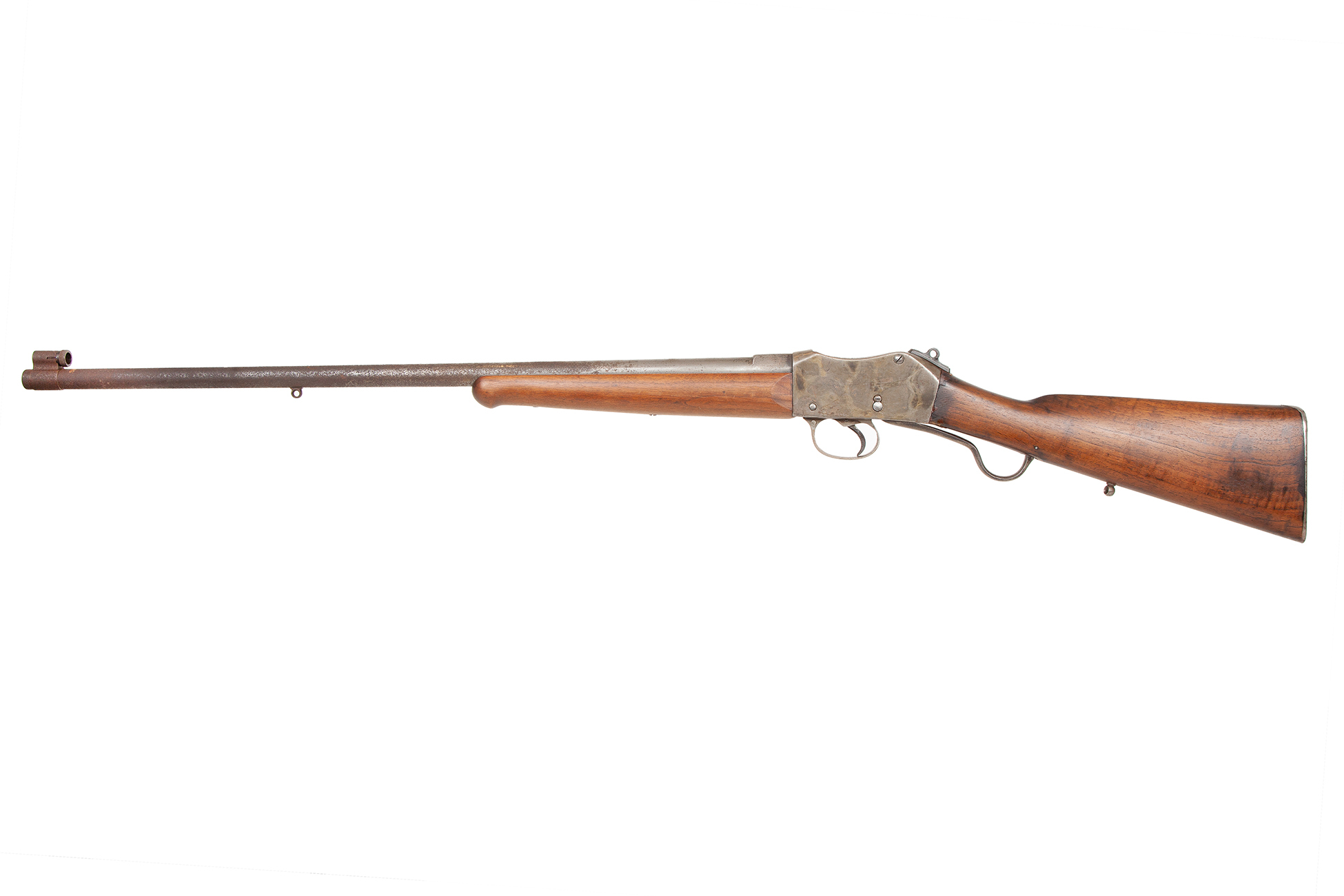 Hollis and Sons London hunting rifle, based on a Martini Henry action