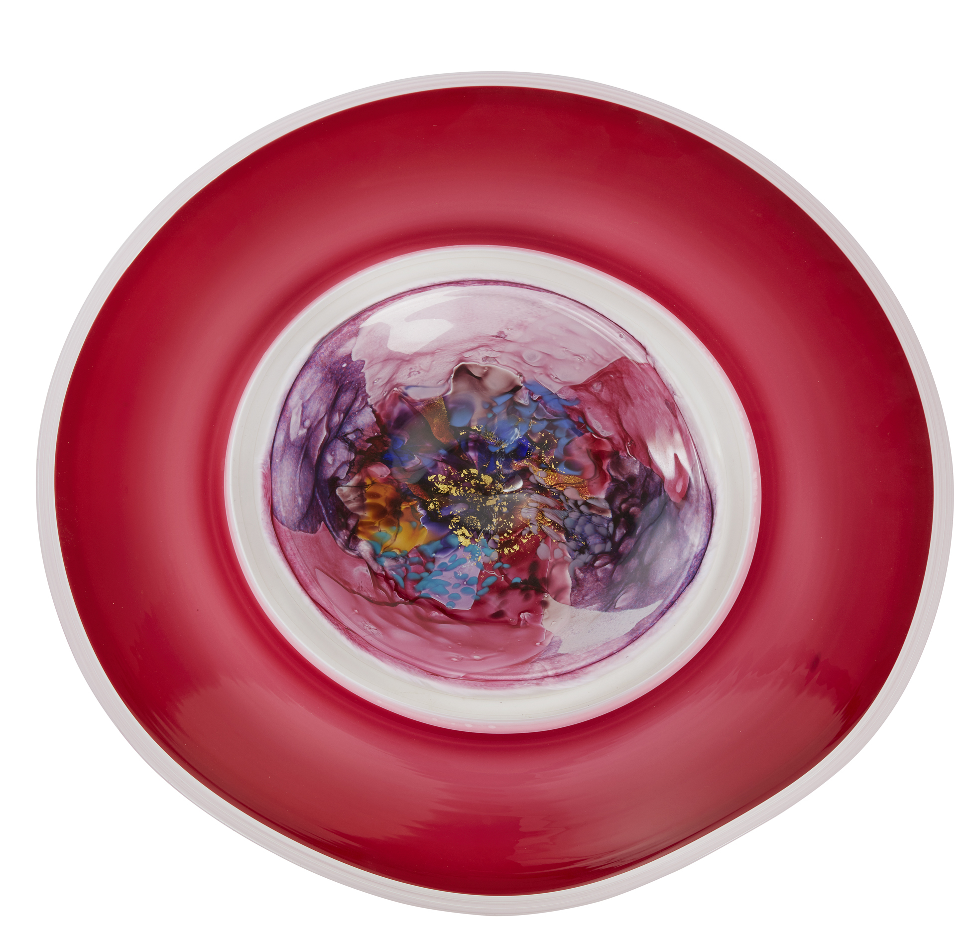 Large Studio Art Glass Platter Witherell's Auction House