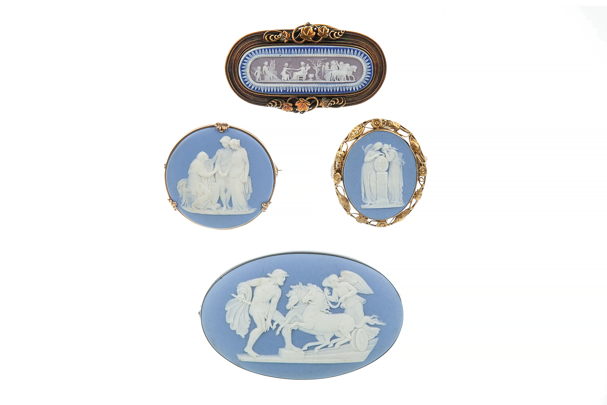Eight Wedgwood Jewelry Items Witherell's Auction House