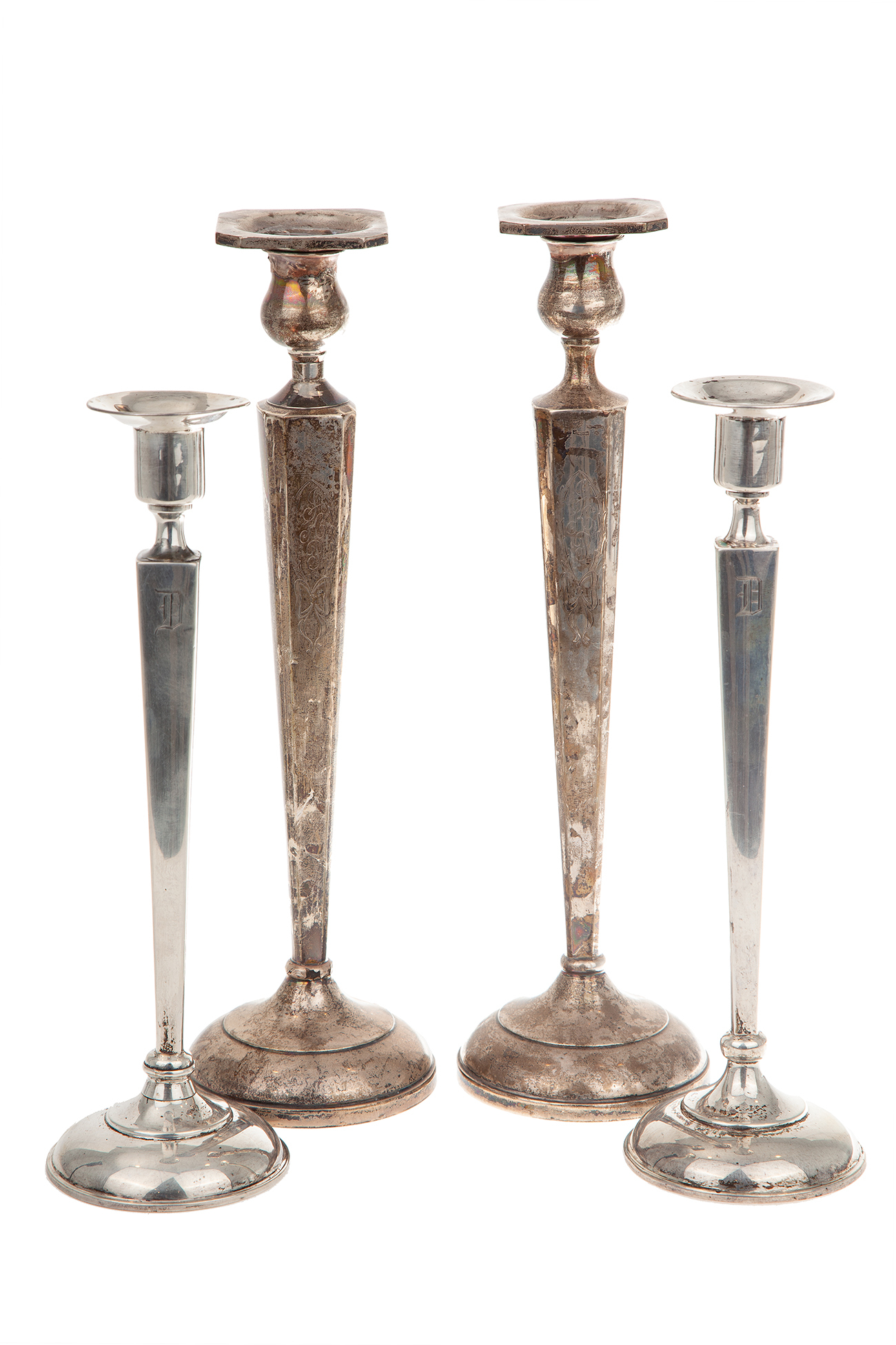 Four Sterling Silver Candlesticks Witherell's Auction House