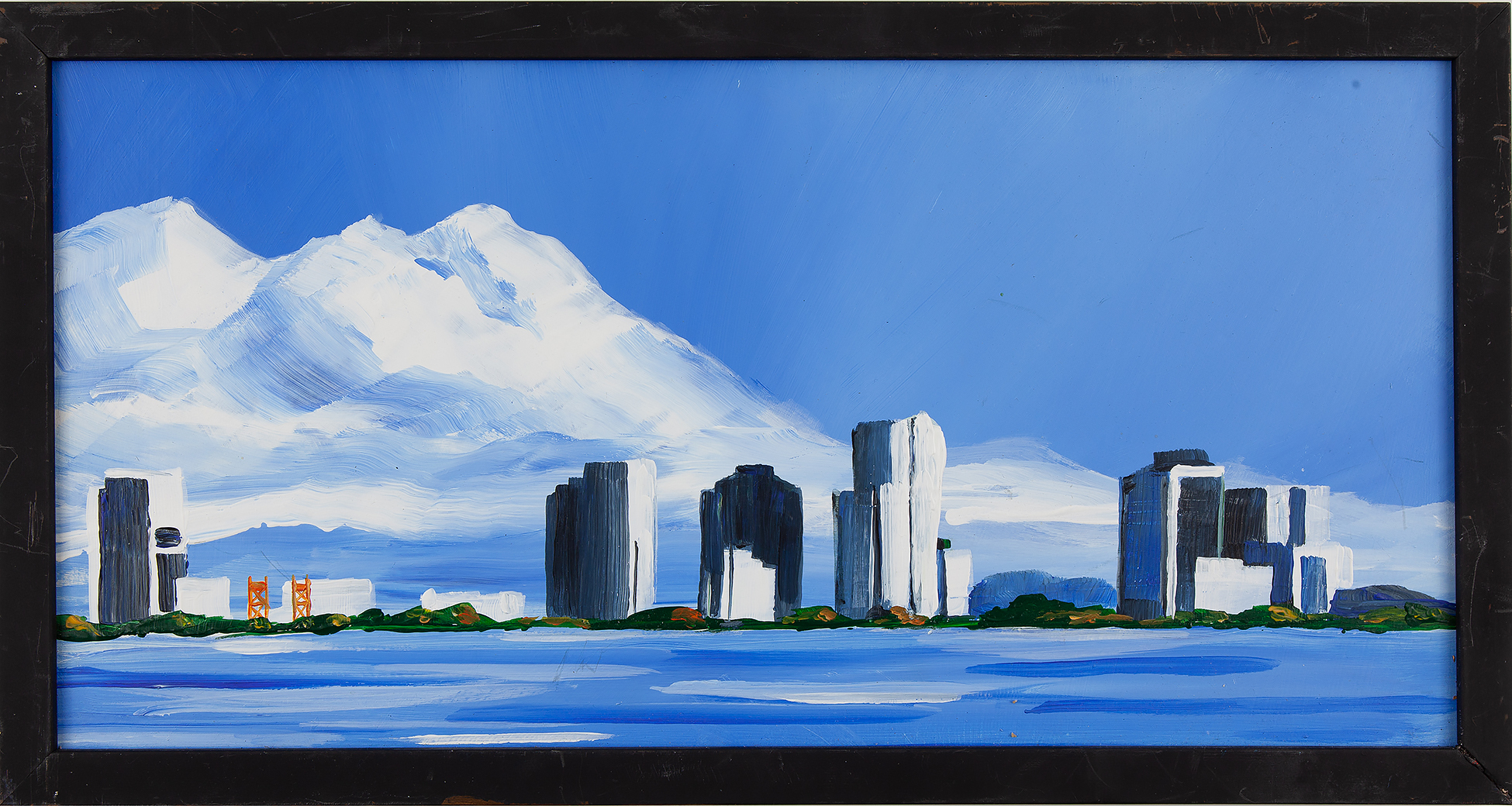 Bob Miller Painting, "Sacramento Skyline" Witherell's Auction House