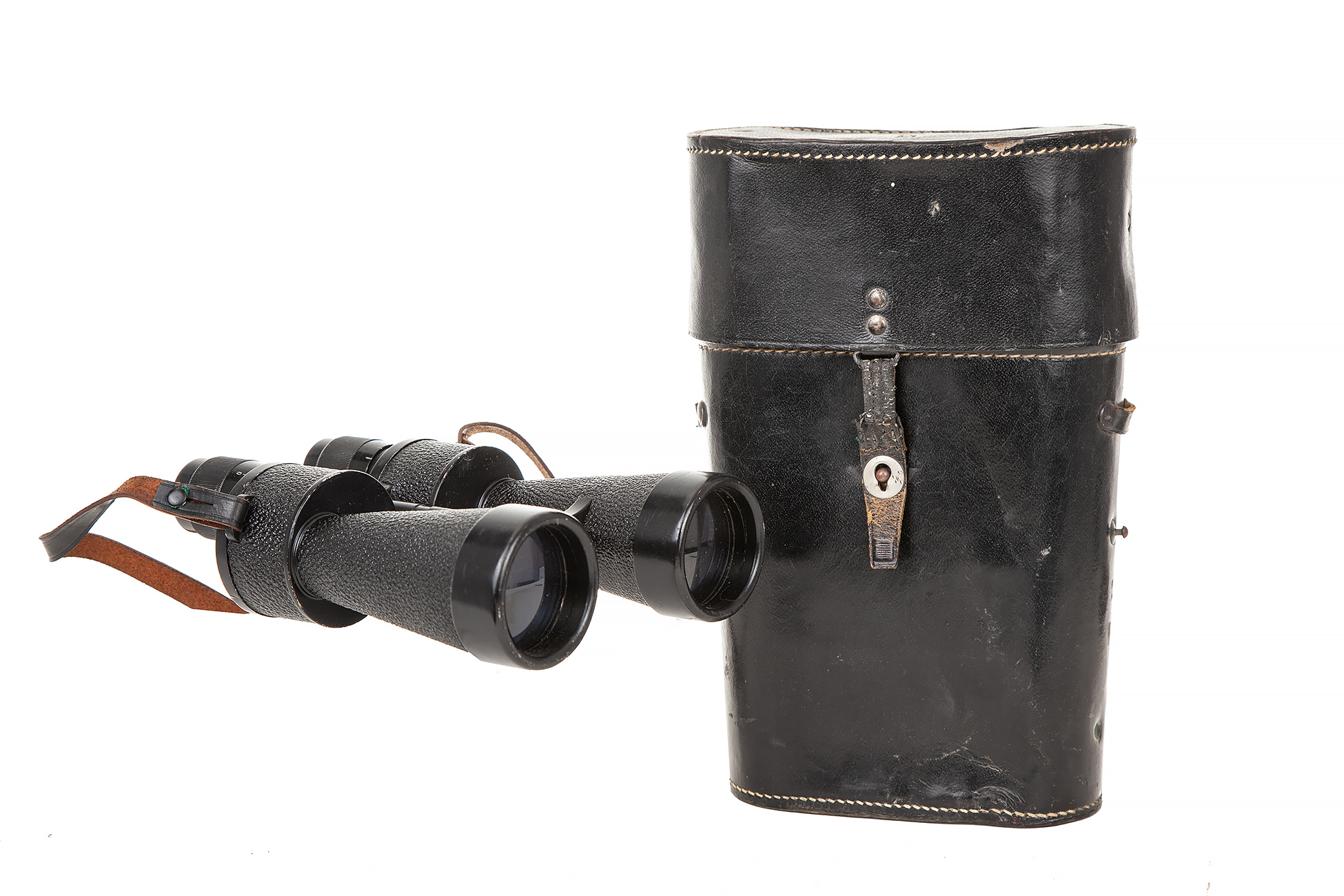 German WWII Navy Binocular in Original Case Witherell's Auction House