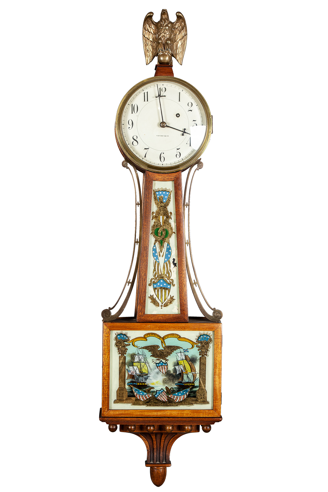 Waltham/ Tiffany Banjo Clock Witherell's Auction House