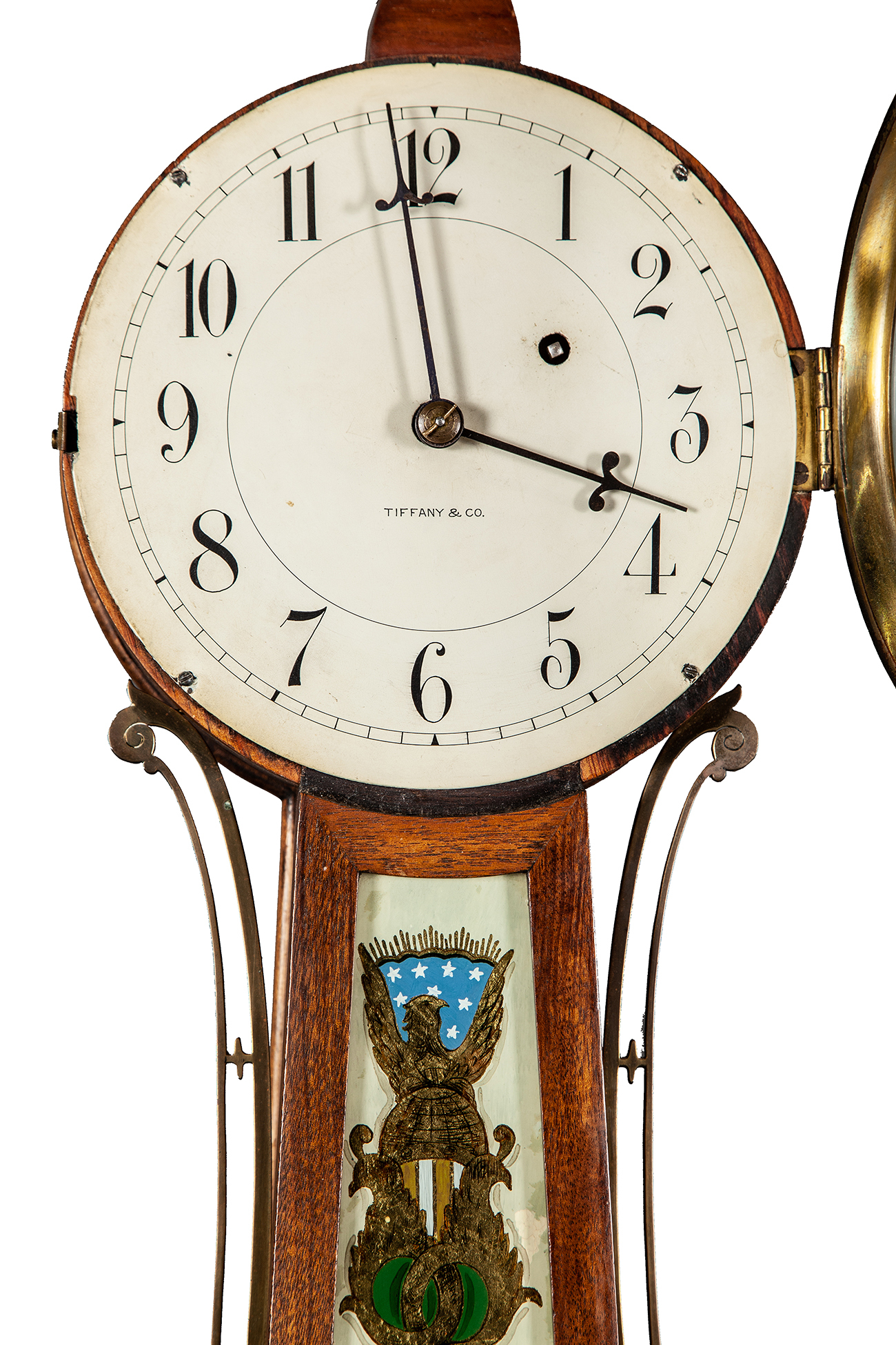 Waltham/ Tiffany Banjo Clock Witherell's Auction House