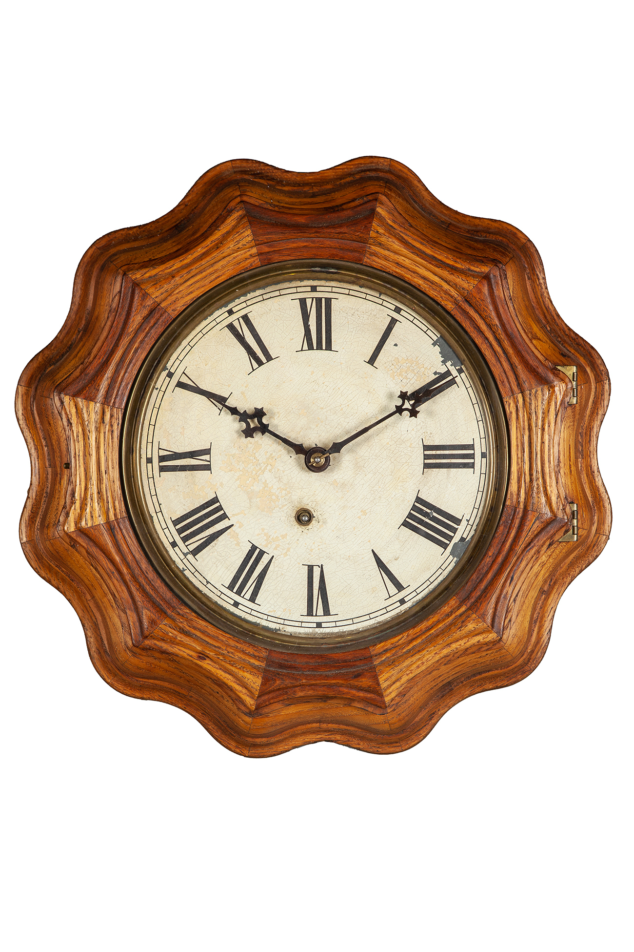 Ingraham Corrugated Gallery Clock Witherell's Auction House