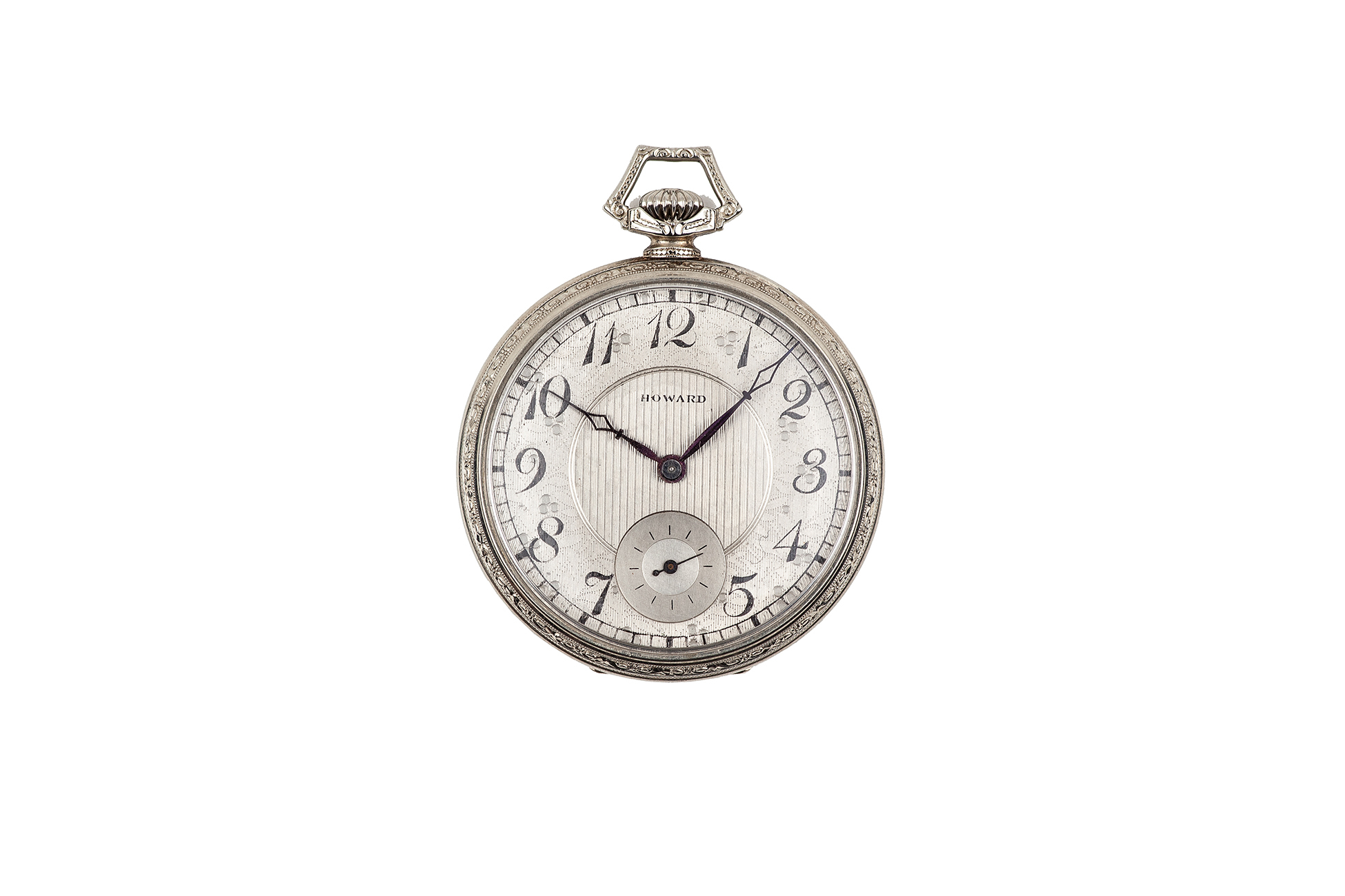 E. Howard 14k White Gold Pocket Watch Witherell's Auction House
