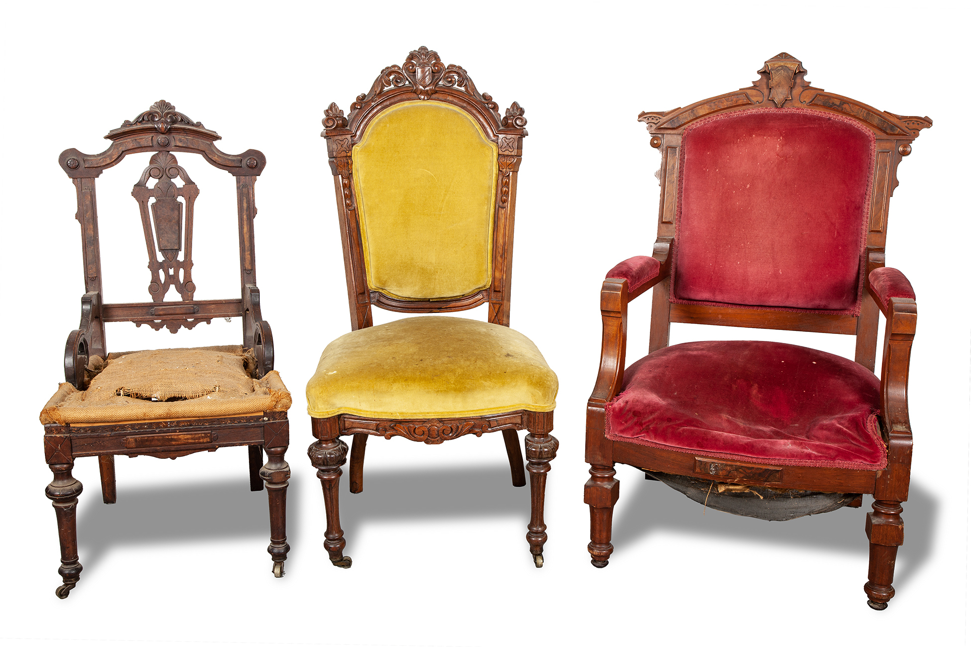 Three Assorted 19th Century American Chairs Witherell's Auction House