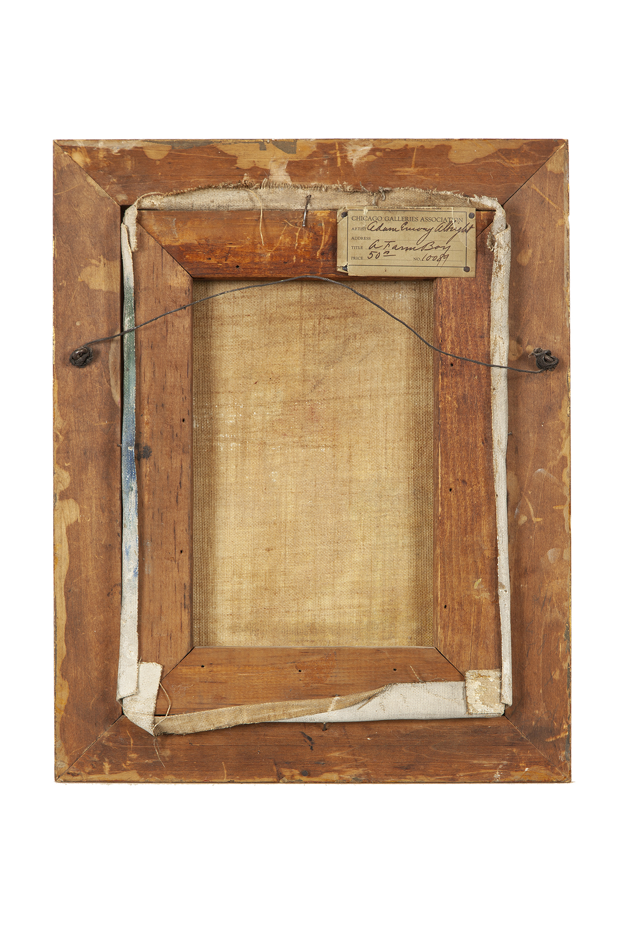 Adam Albright (18621957) Painting, "A Farm Boy" Witherell's Auction House