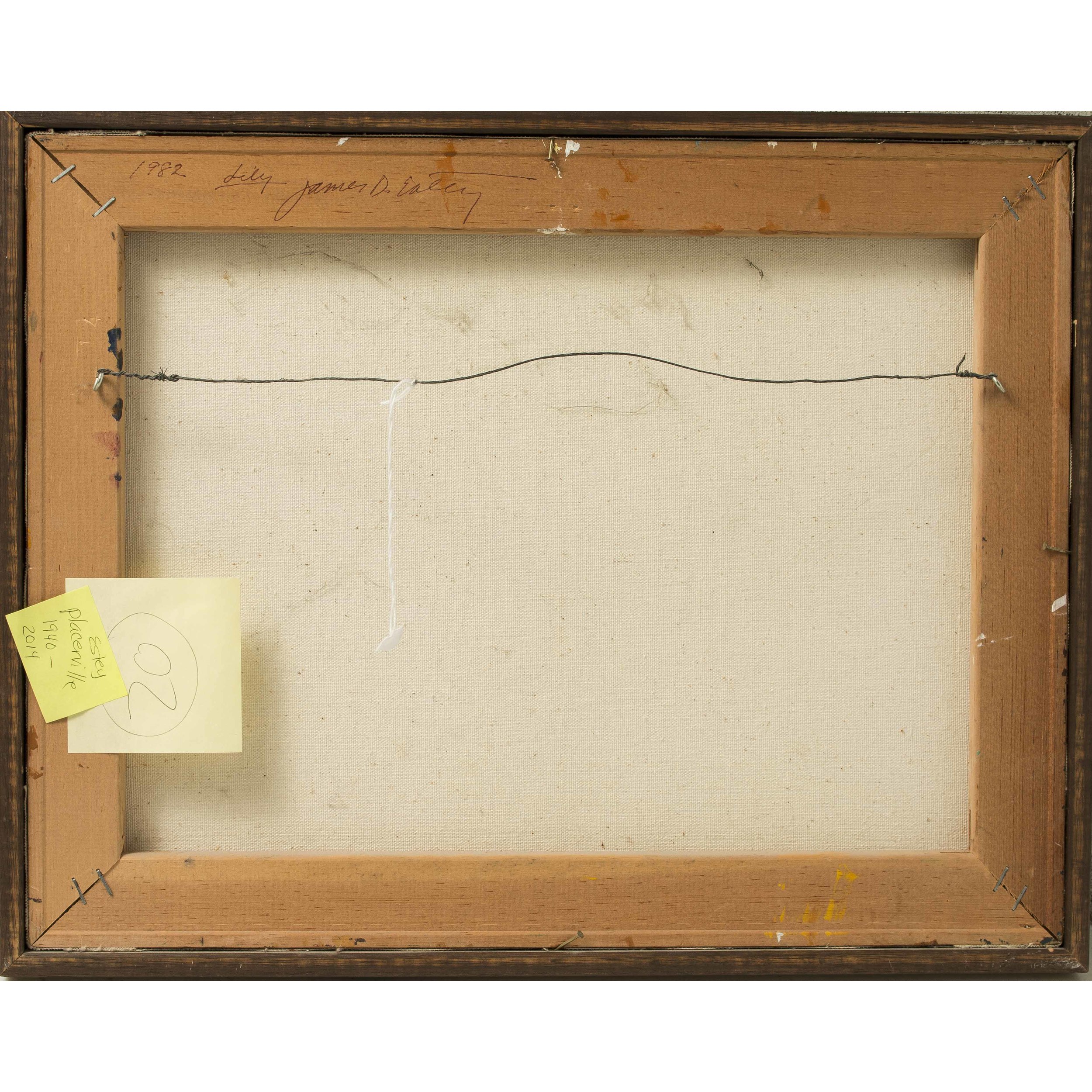 James Estey (California, 19402014) Painting, "Lily" Witherell's