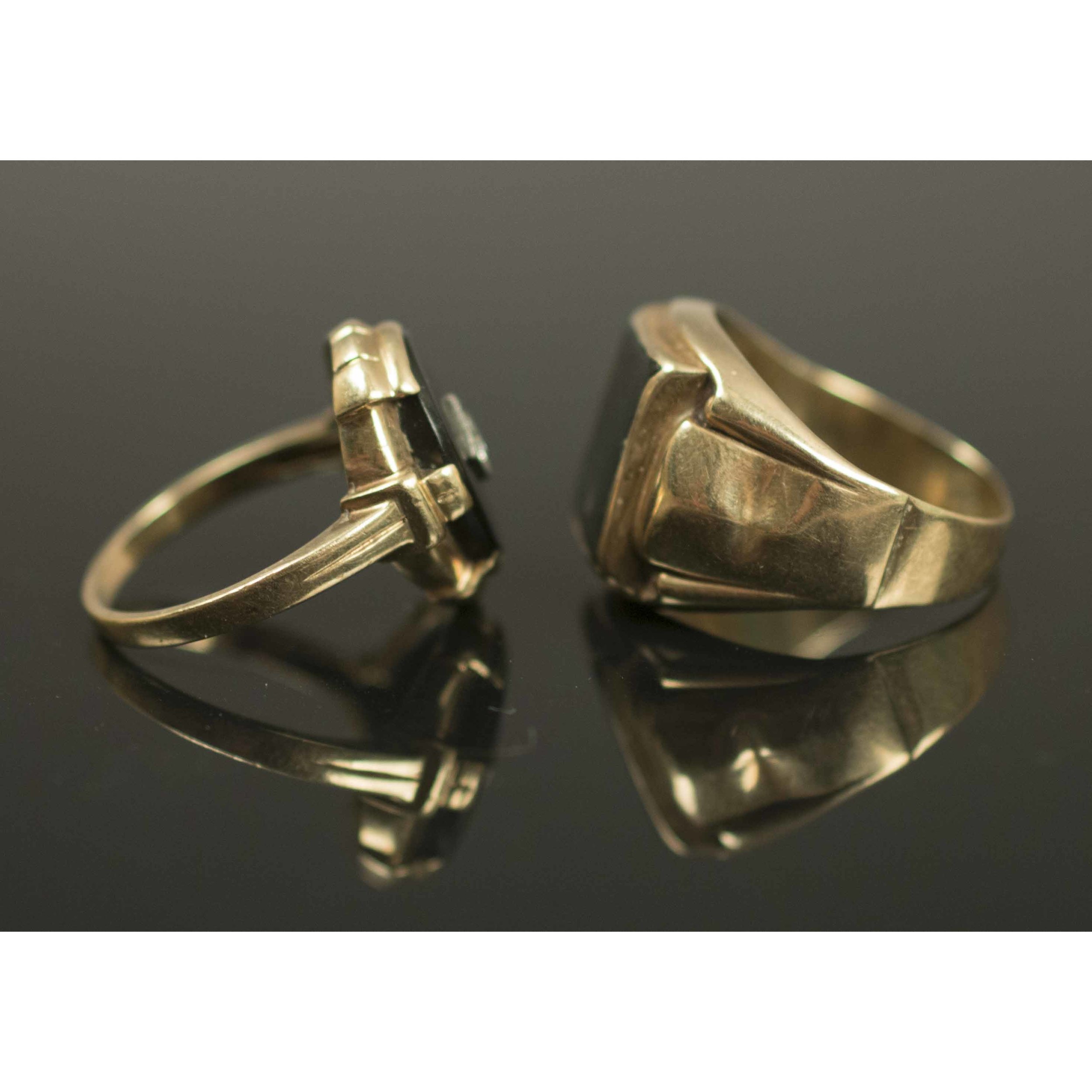 10k Men's Gold Rings, 8.7g Gross Wt. Witherell's Auction House