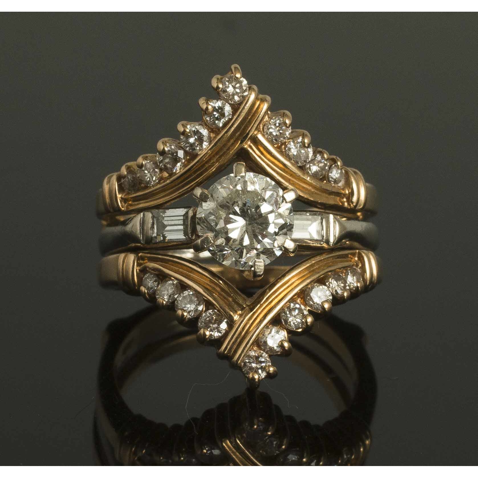 14K Gold & Diamond Ring & Jacket Witherell's Auction House