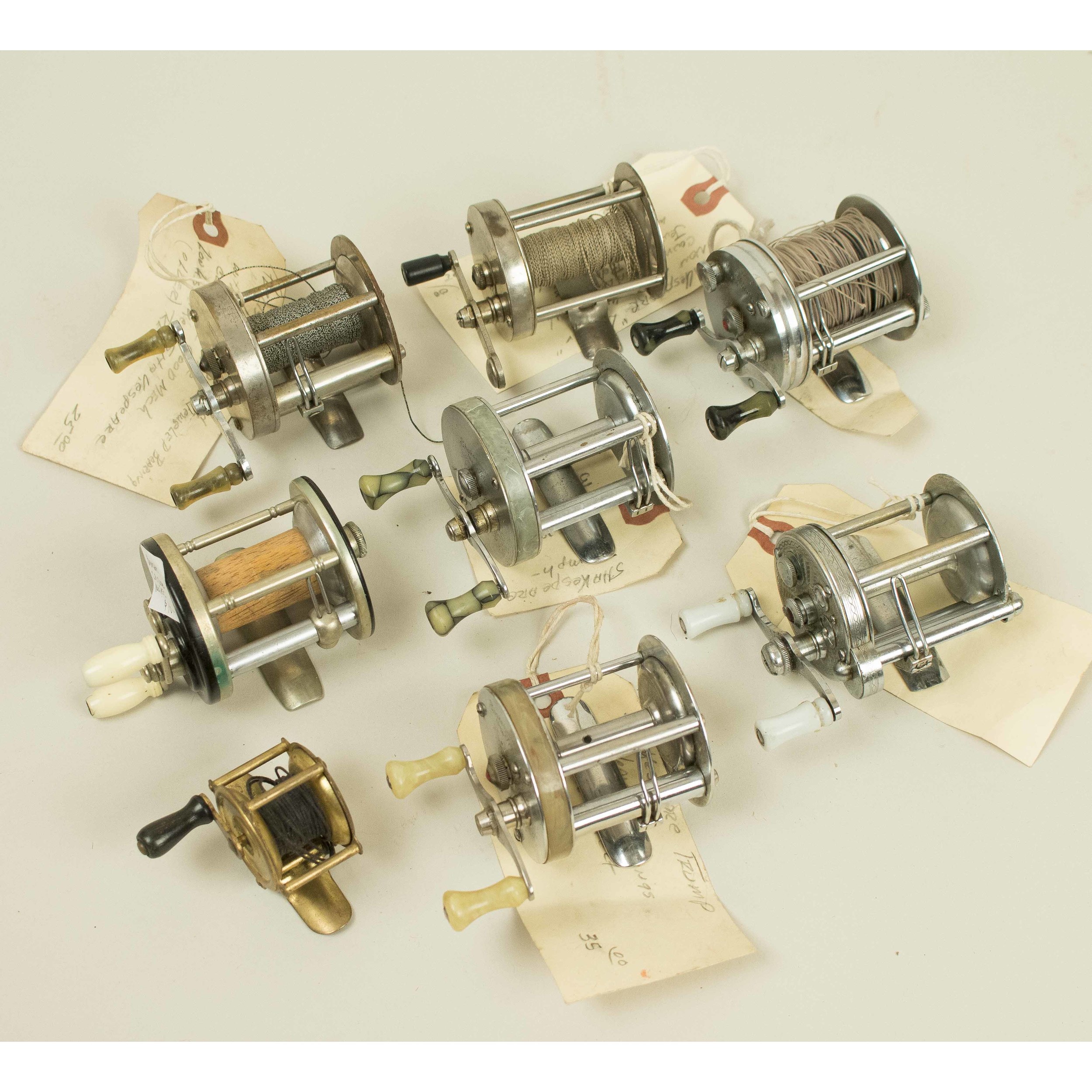 8 Vintage Fishing Reels Witherell's Auction House