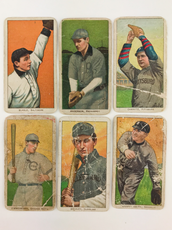 Six 19091911 T206 Baseball Cards Witherell's Auction House