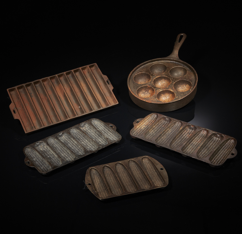 Assorted Cast Iron Molds & Pan Witherell's Auction House