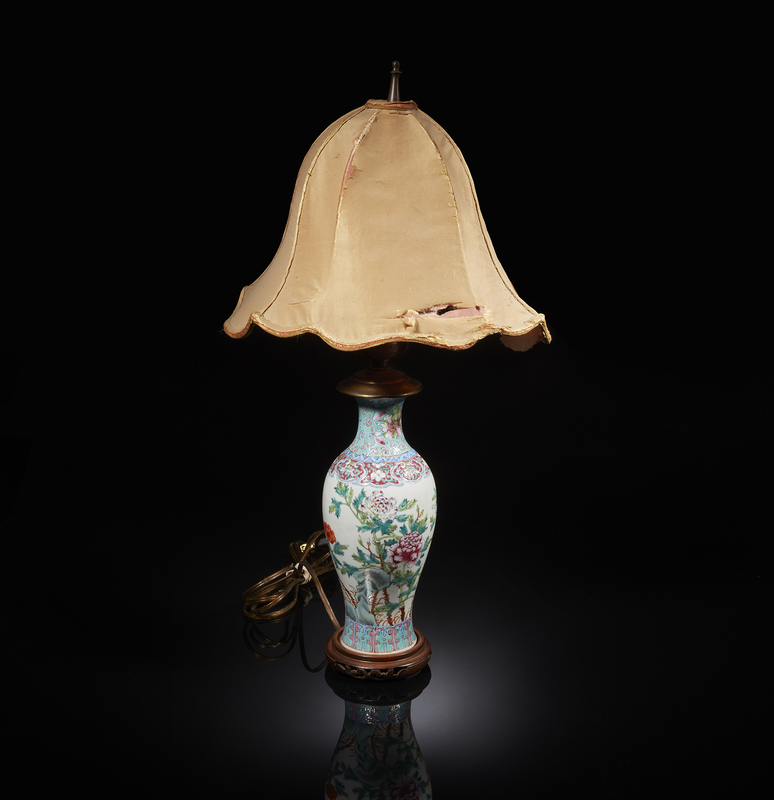 Asian Porcelain Lamp Witherell's Auction House