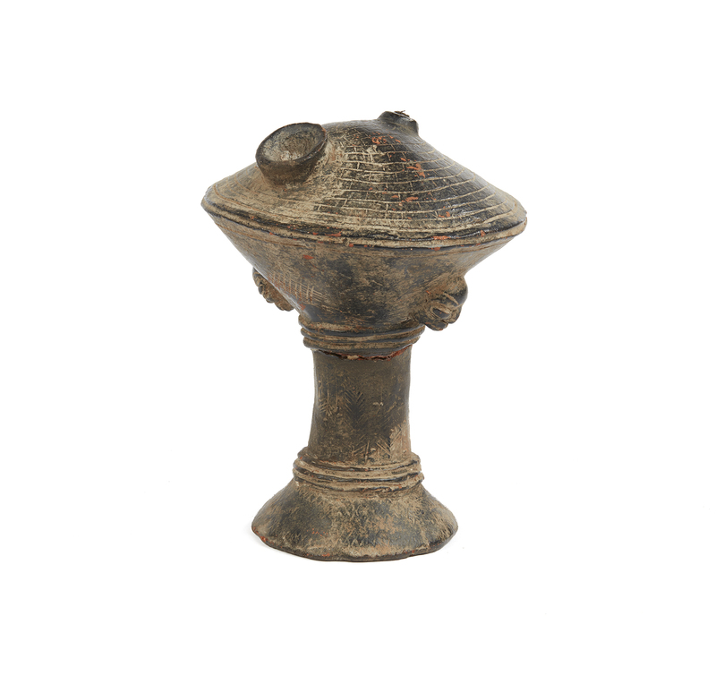 Nigerian Clay Oil Lamp Witherell's Auction House