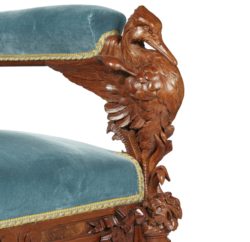 Herter Brothers Armchair Commissioned for Thurlow Lodge Witherell's