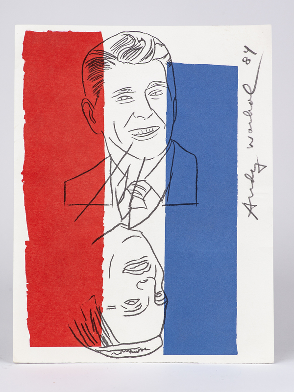 Andy Warhol Invitation (Election Night 1984) Witherell's Auction House