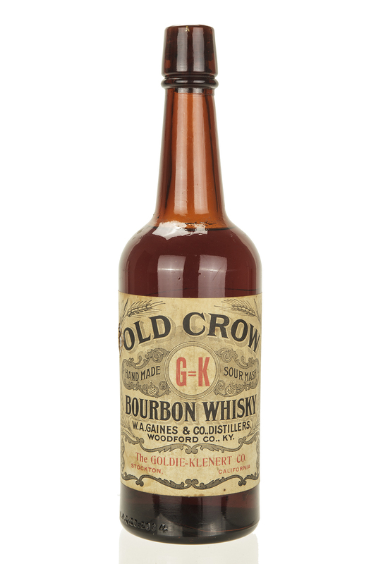 Unopened PreProhibition Old Crow Whisky Witherell's Auction House
