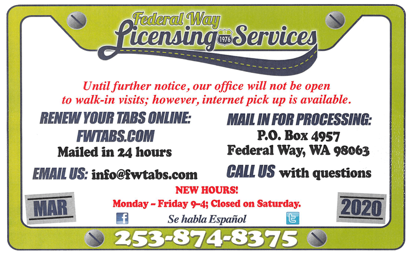Federal Way Licensing Services Federal Way Licensing Services