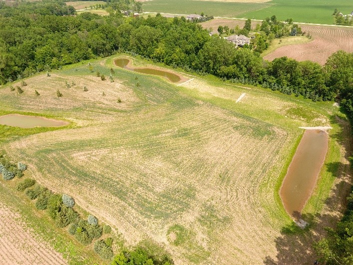 Outagamie County Works with Landowner to Capture Runoff from Plum Creek
