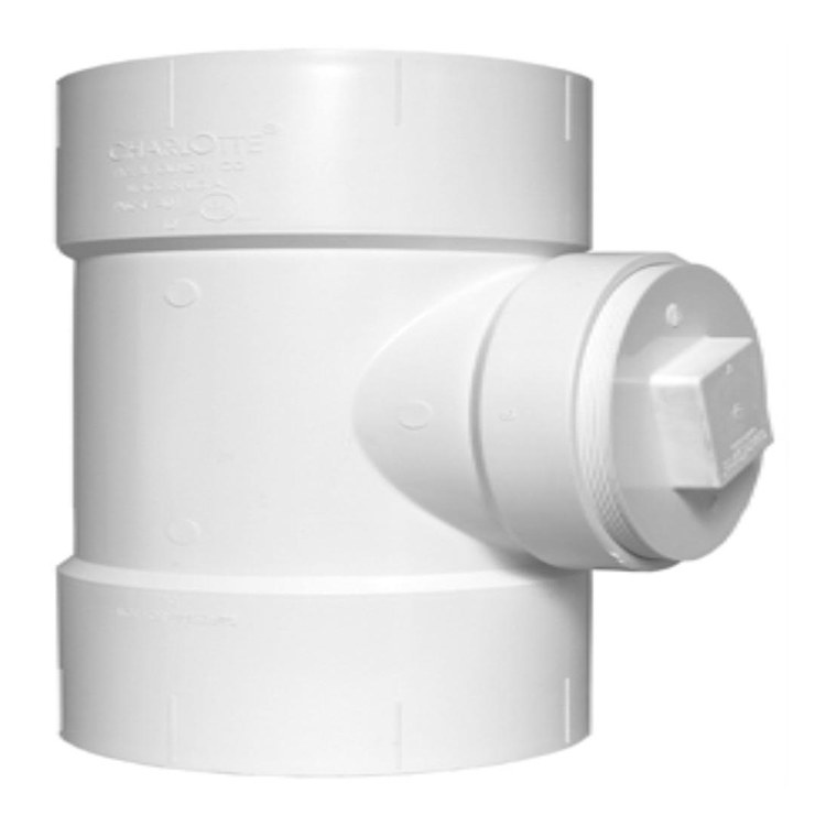 PVC DWV Fittings 2DCO Cleanout Tee