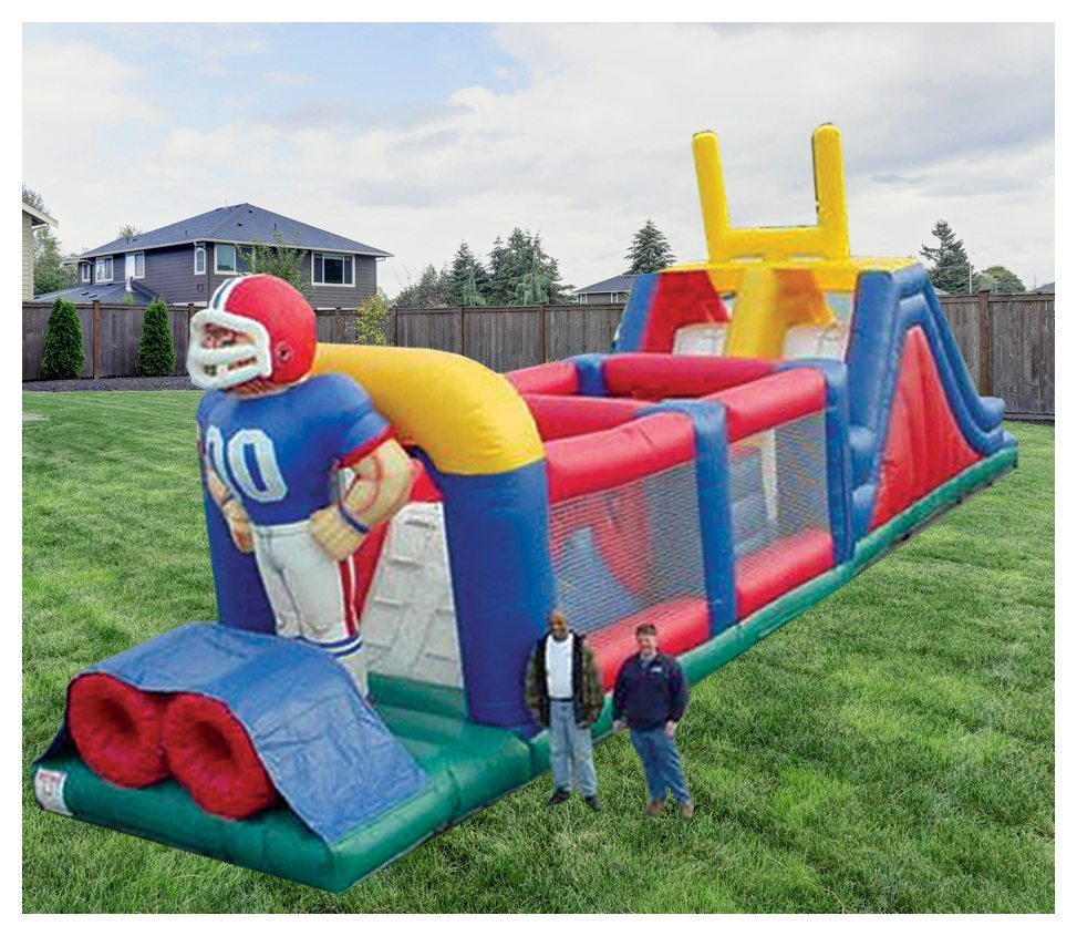 Football Challenge Obstacle Course Rental Fantasy World Entertainment