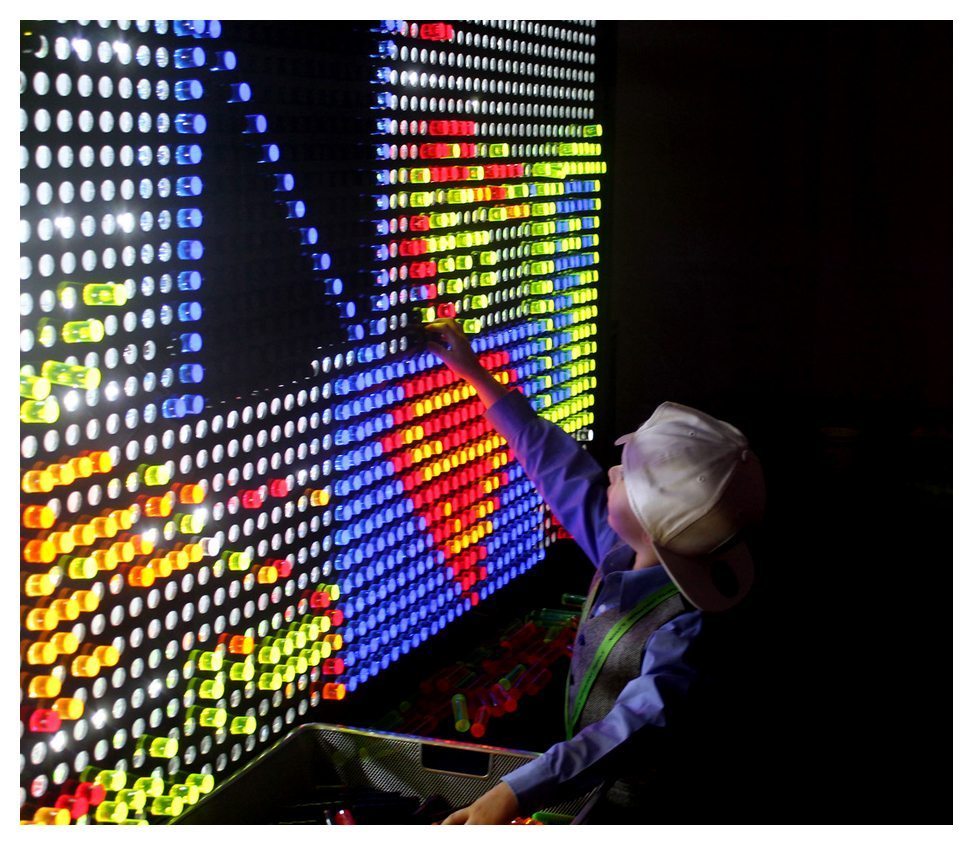 Giant LED Lite Brite Illumination Wall Rental Fantasy World