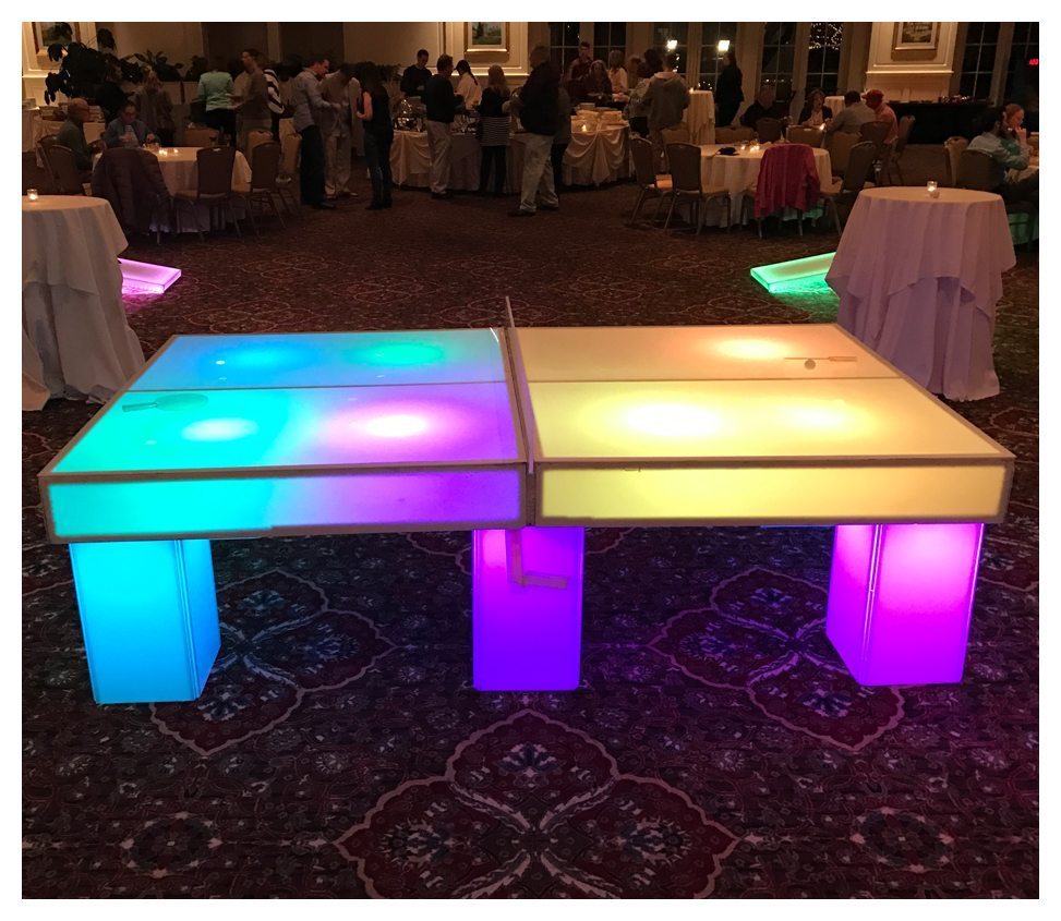 LED Ping Pong Rental Fantasy World Entertainment