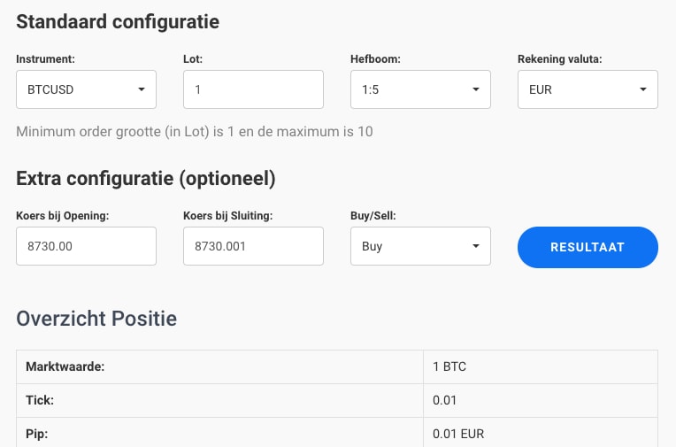 CFD en Forex Lot Sizes Berekenen Forex Lot Calculator Admirals