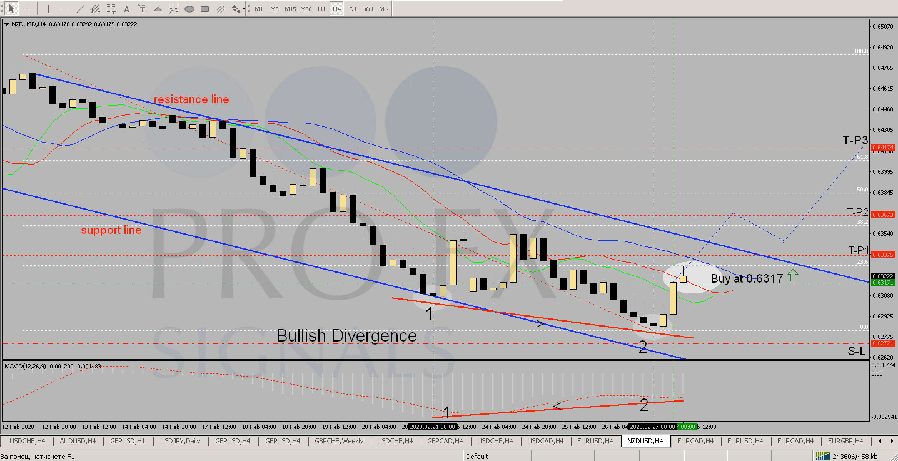 Free Signal 27.02.2020 “NZD/USD buy” details Forex Trading Signals