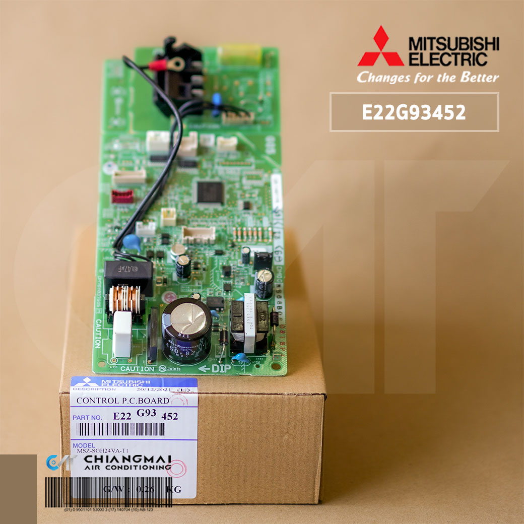 E22G93452 แผงวงจรแอร์ Mitsubishi Electric แผงบอร์ดคอยล์เย็น แอร์