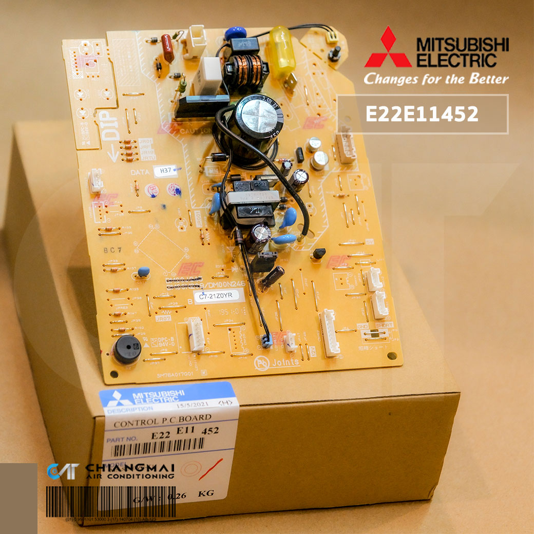 E22E11452 (ใช้พาร์ท E22K89452 แทน) แผงวงจรแอร์ Mitsubishi Electric แผง